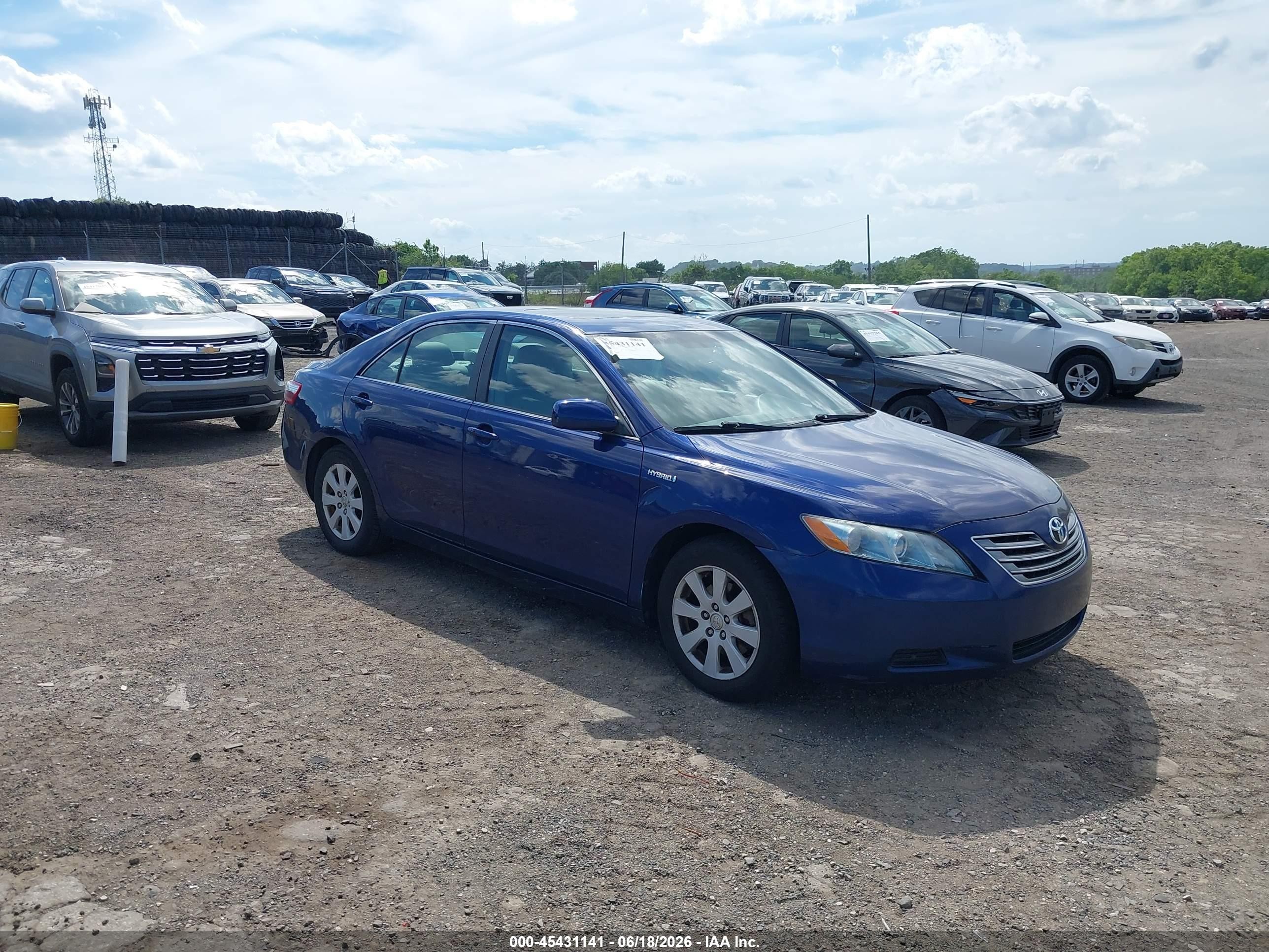 2007 Toyota Camry Hybrid   Blue vin: 4T1BB46K97U030213