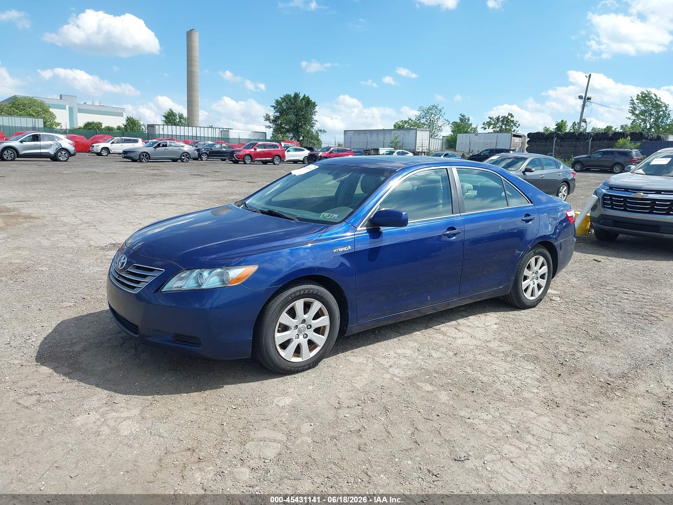 2007 Toyota Camry Hybrid   Blue vin: 4T1BB46K97U030213