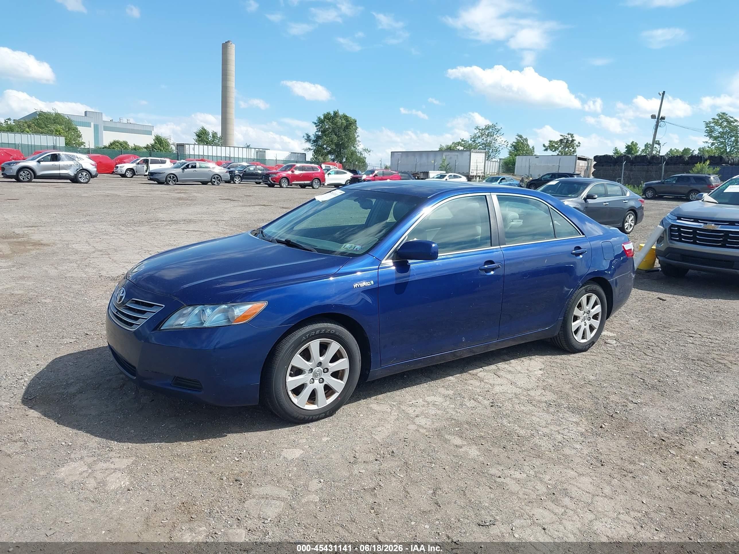 2007 Toyota Camry Hybrid   Blue vin: 4T1BB46K97U030213