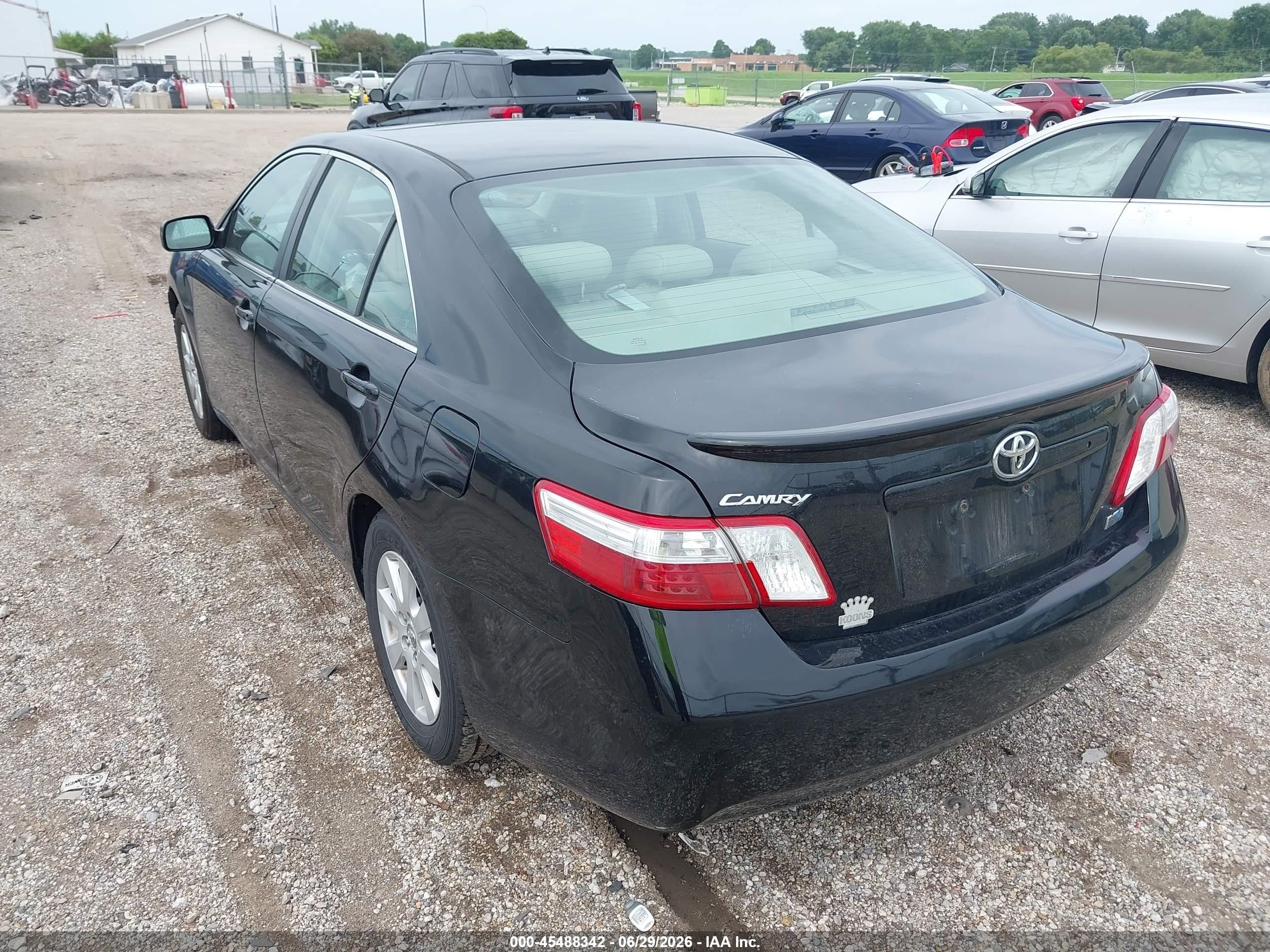 2008 Toyota Camry Hybrid   Black vin: 4T1BB46K98U047451