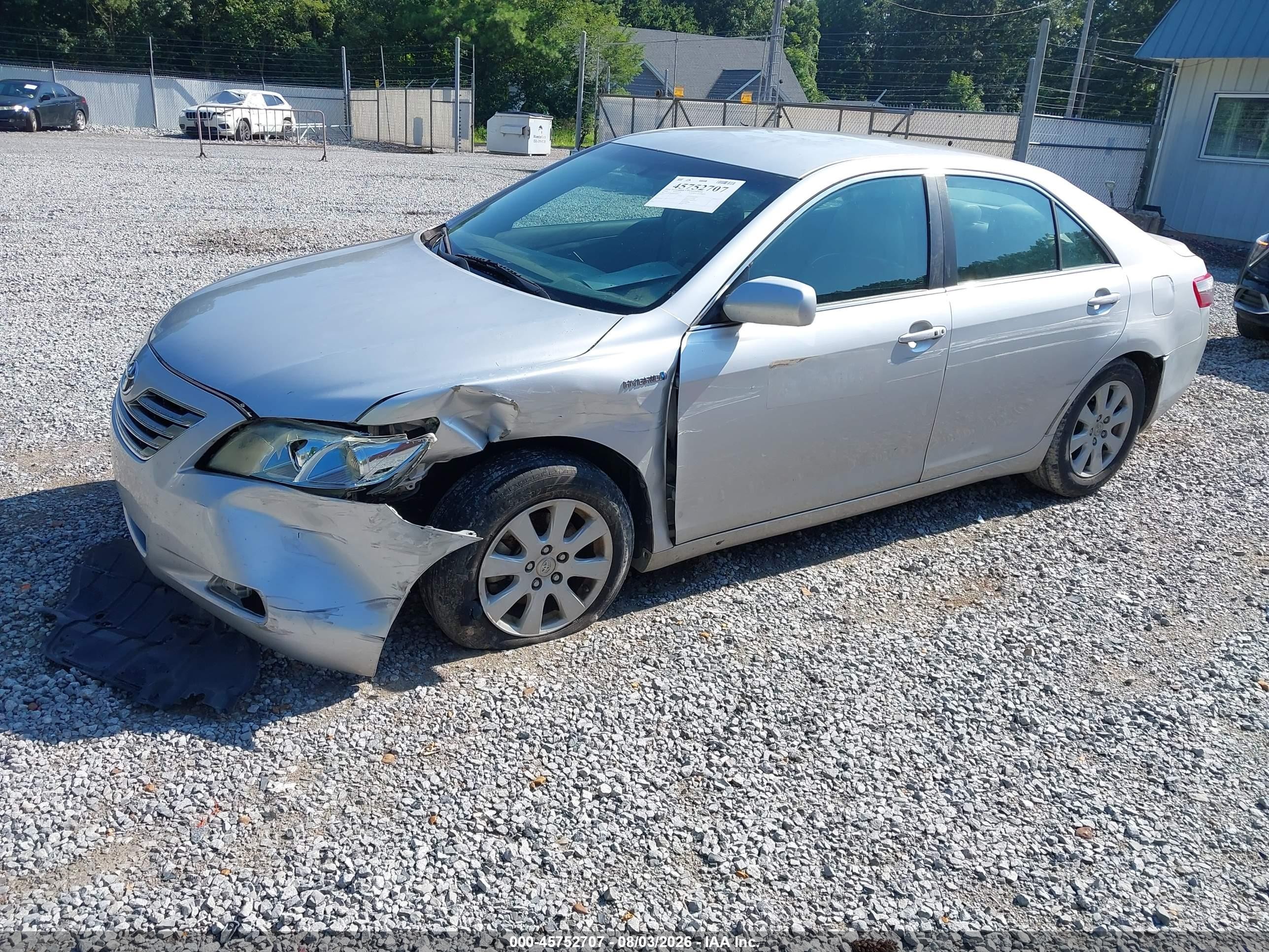 2008 Toyota Camry Hybrid   Серебряный vin: 4T1BB46K98U048602