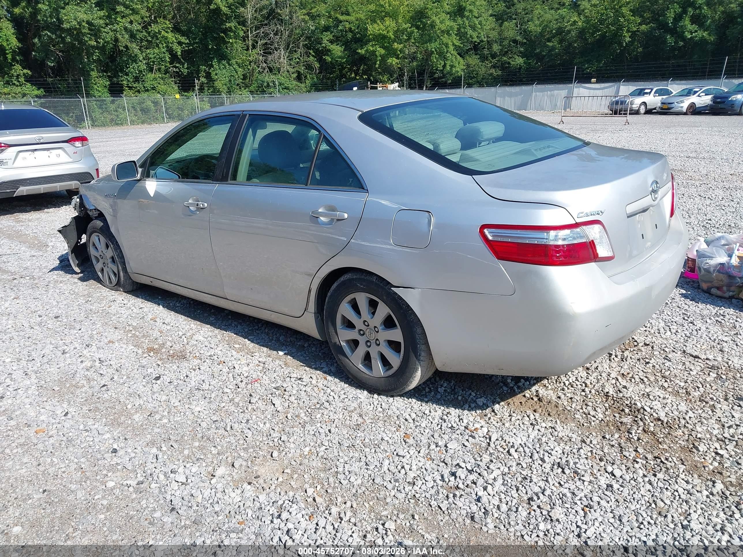 2008 Toyota Camry Hybrid   Серебряный vin: 4T1BB46K98U048602