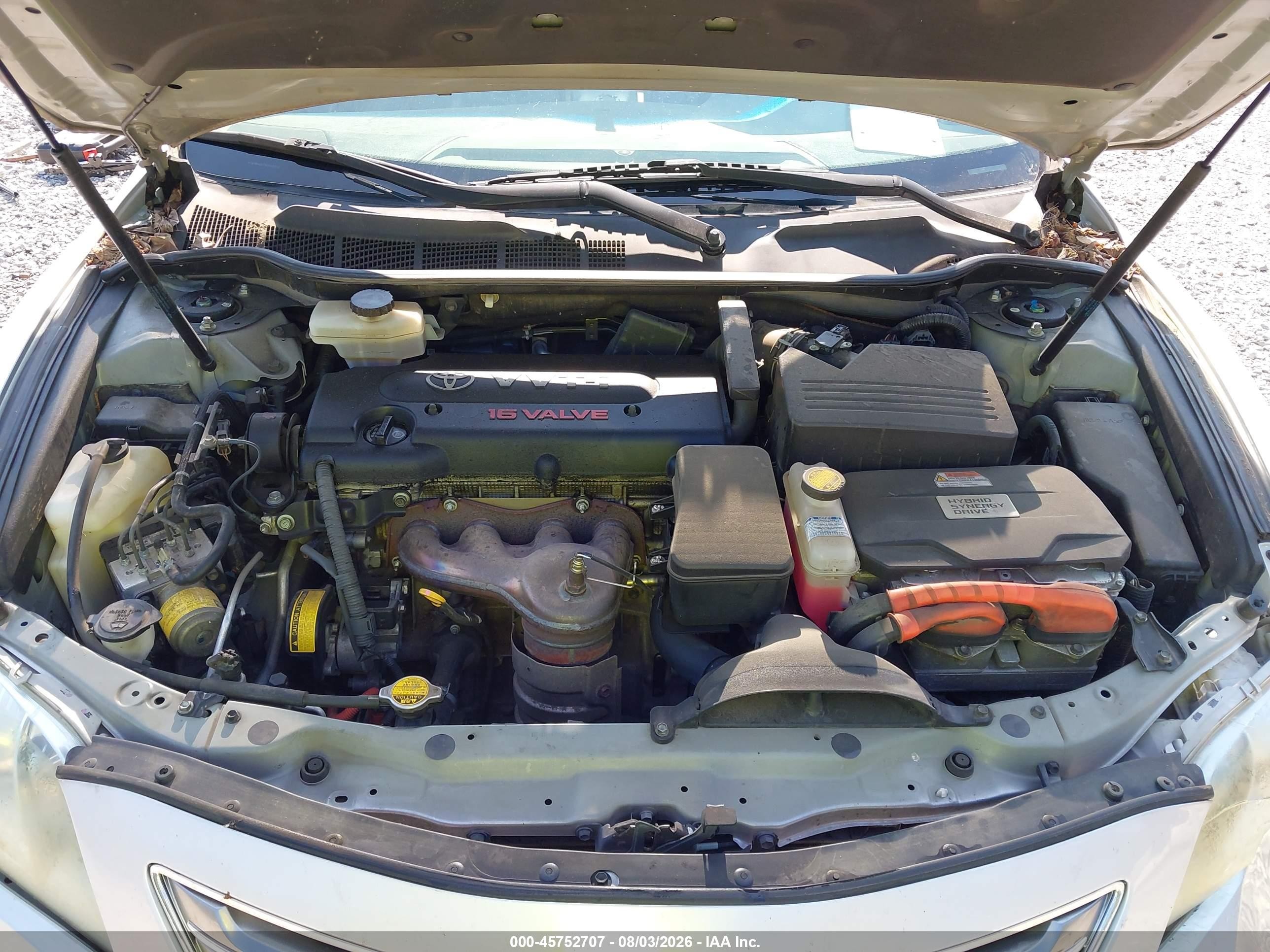 2008 Toyota Camry Hybrid   Серебряный vin: 4T1BB46K98U048602