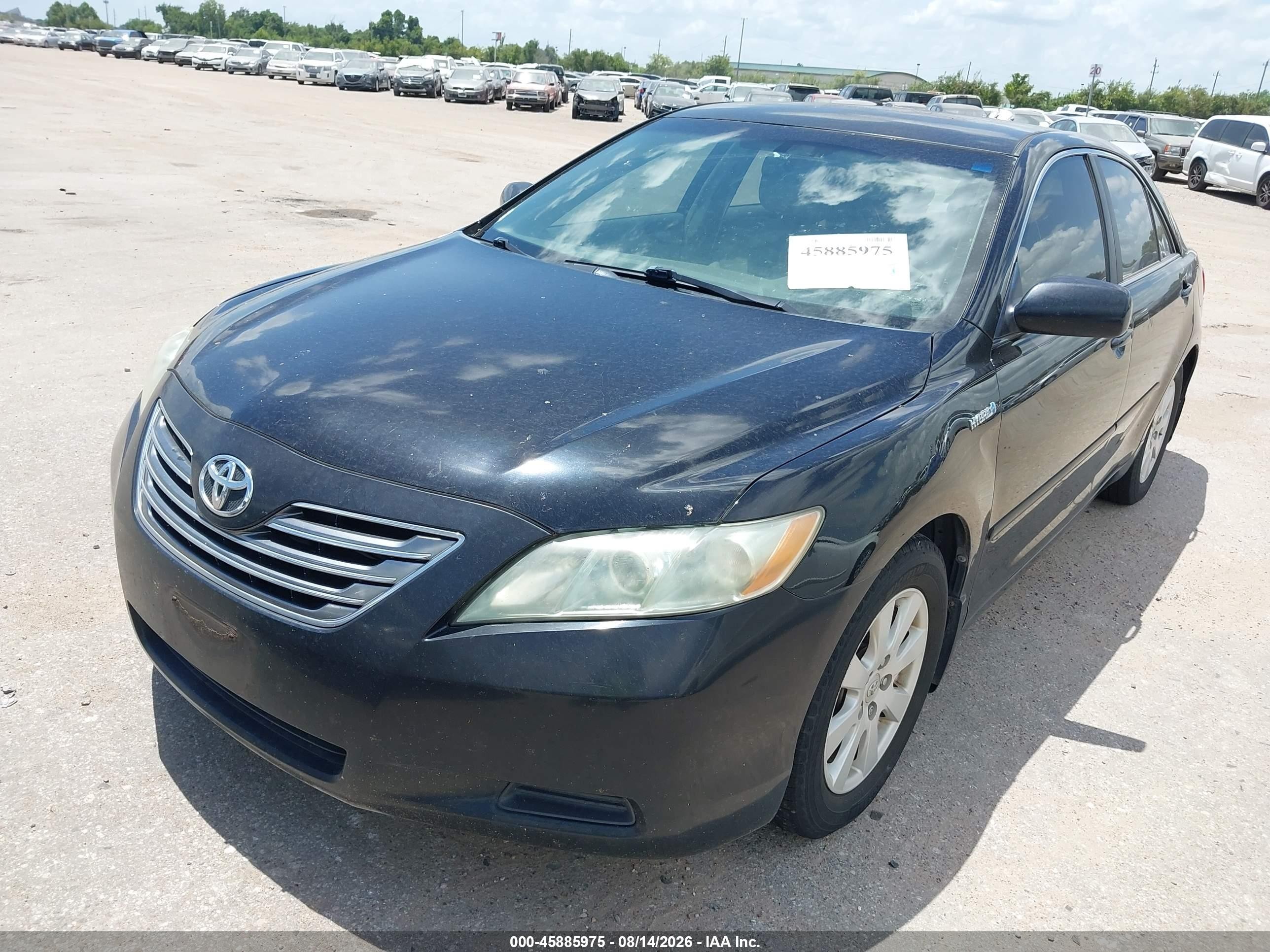 2009 Toyota Camry Hybrid   Black vin: 4T1BB46K99U073372