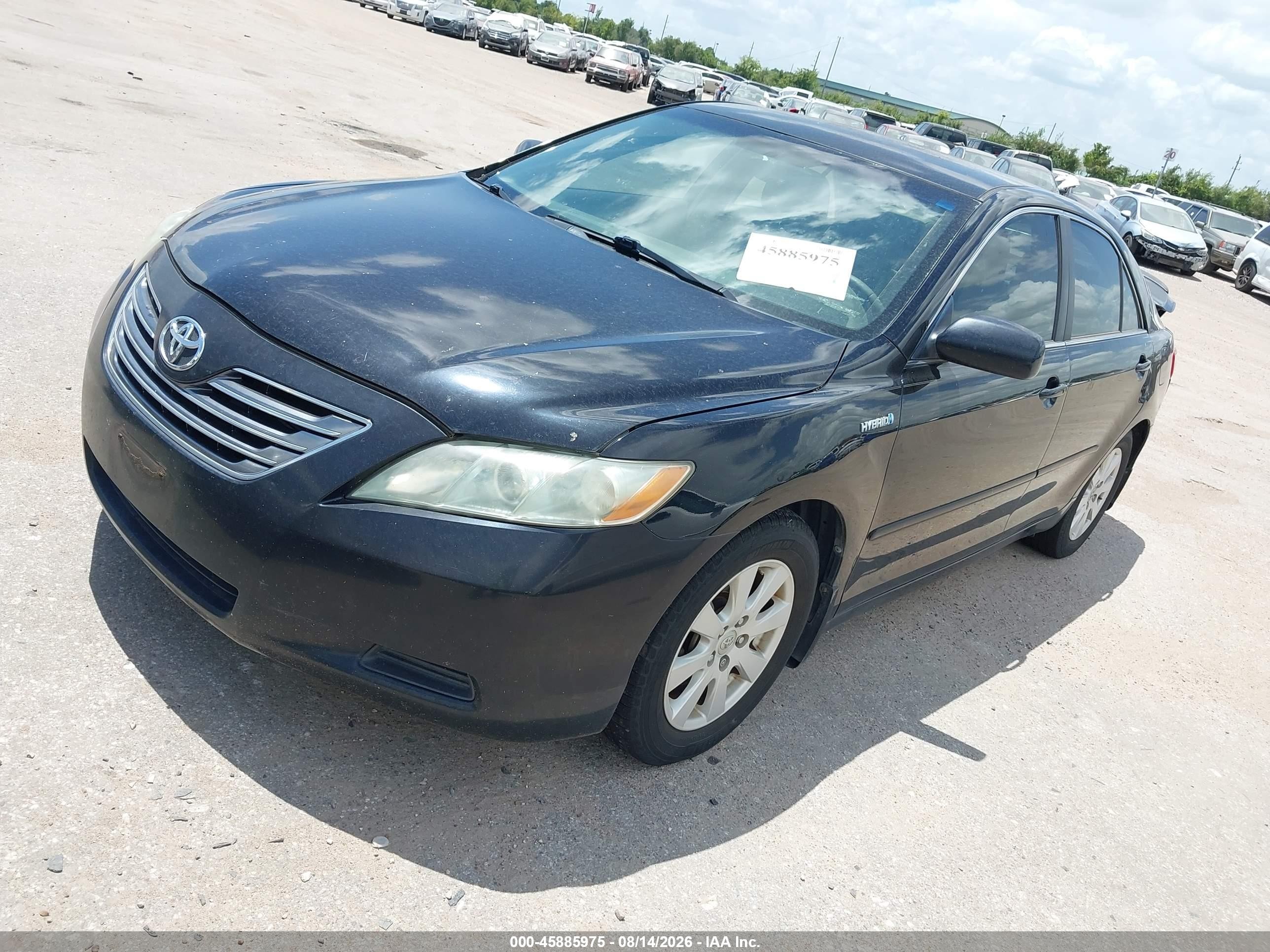 2009 Toyota Camry Hybrid   Black vin: 4T1BB46K99U073372
