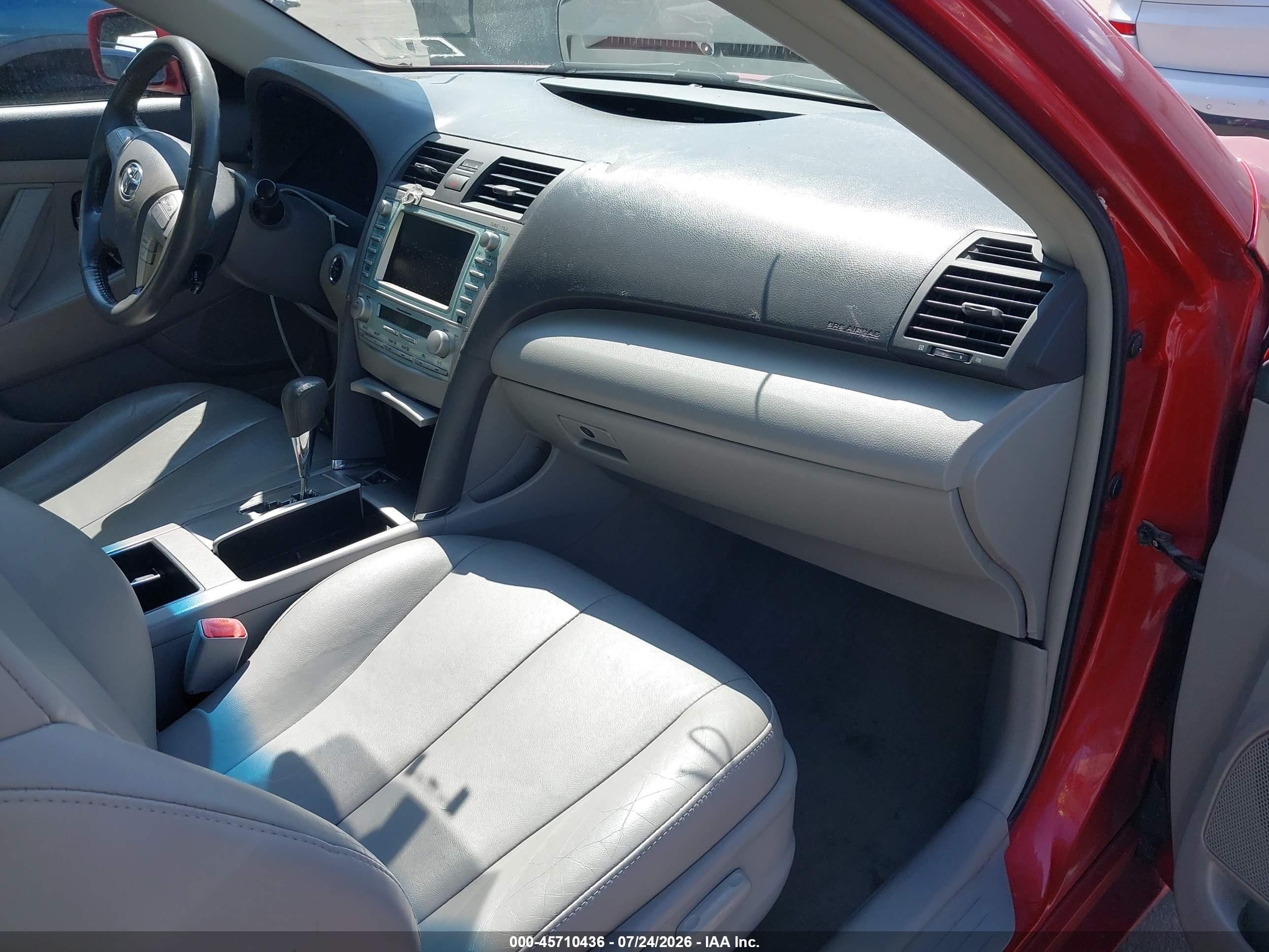2009 Toyota Camry Hybrid Red vin: 4T1BB46K99U083738