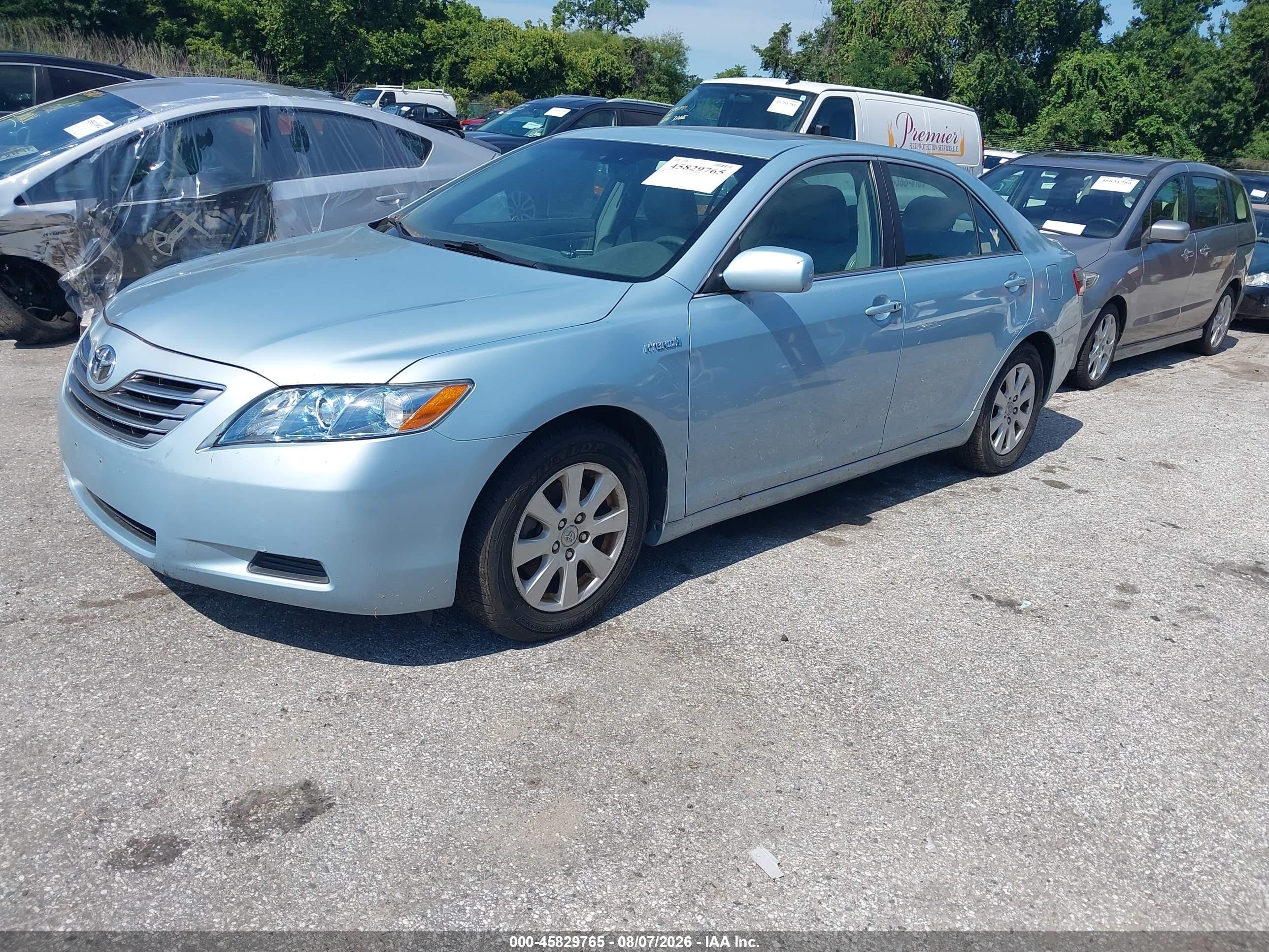 2009 Toyota Camry Hybrid   Light Blue vin: 4T1BB46K99U088048
