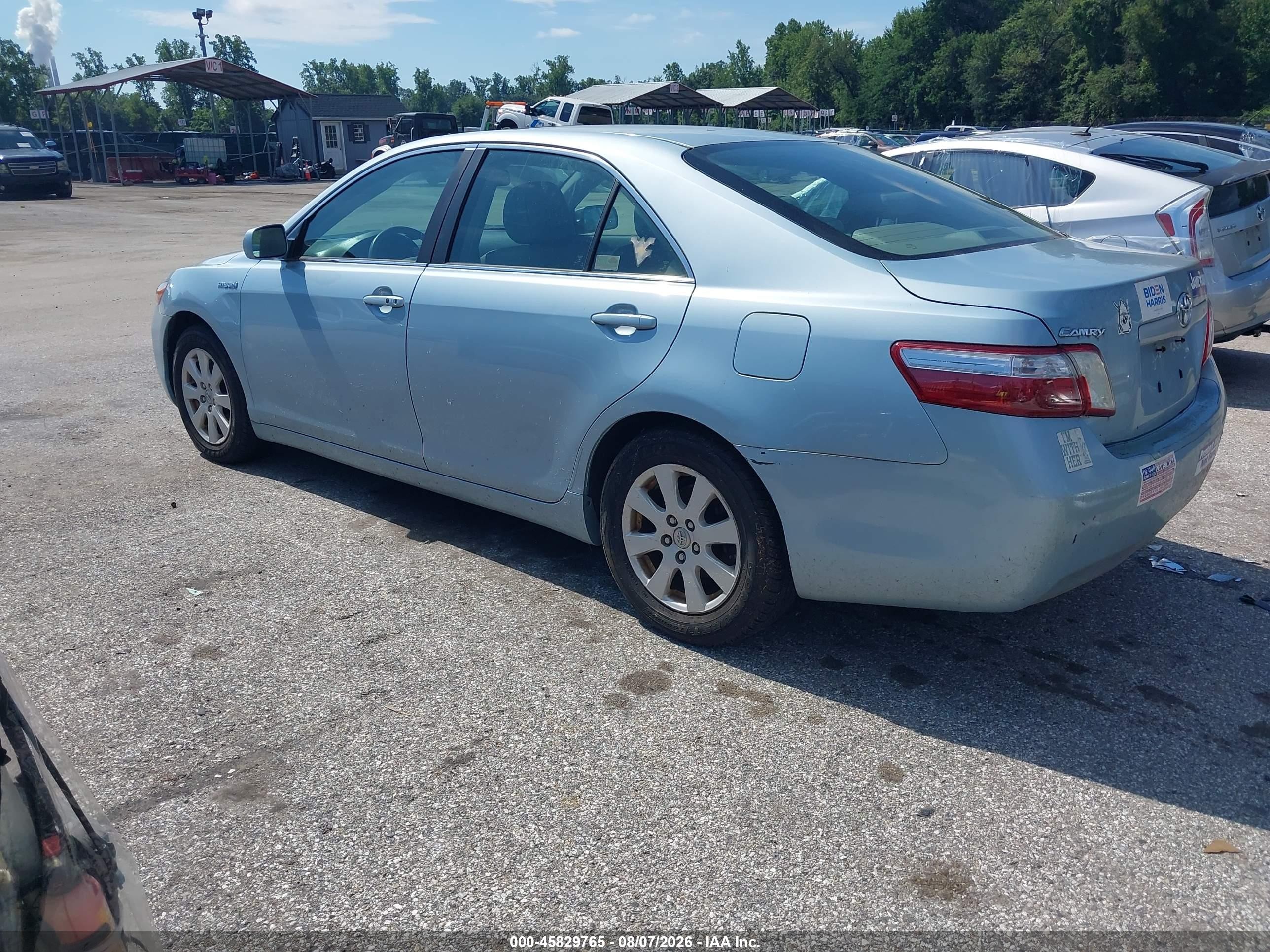 2009 Toyota Camry Hybrid   Light Blue vin: 4T1BB46K99U088048
