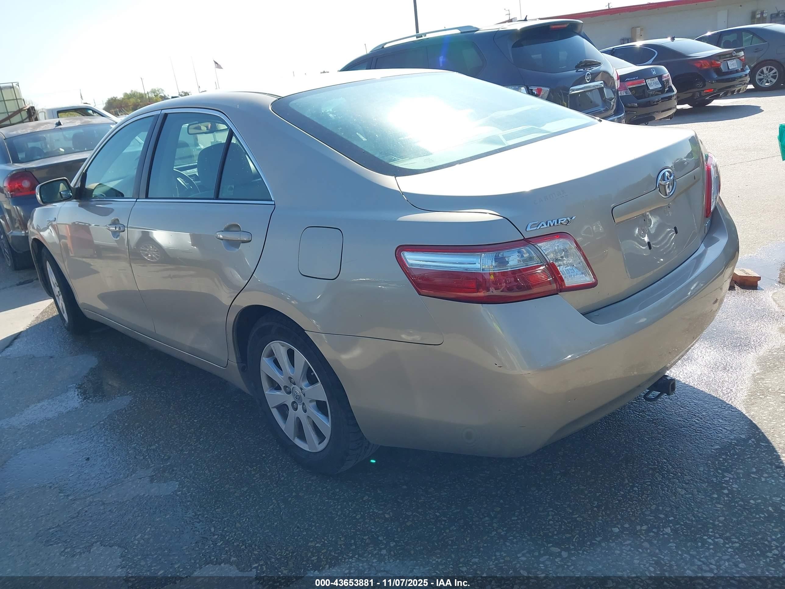 2009 Toyota Camry Hybrid   Gold vin: 4T1BB46K99U090527