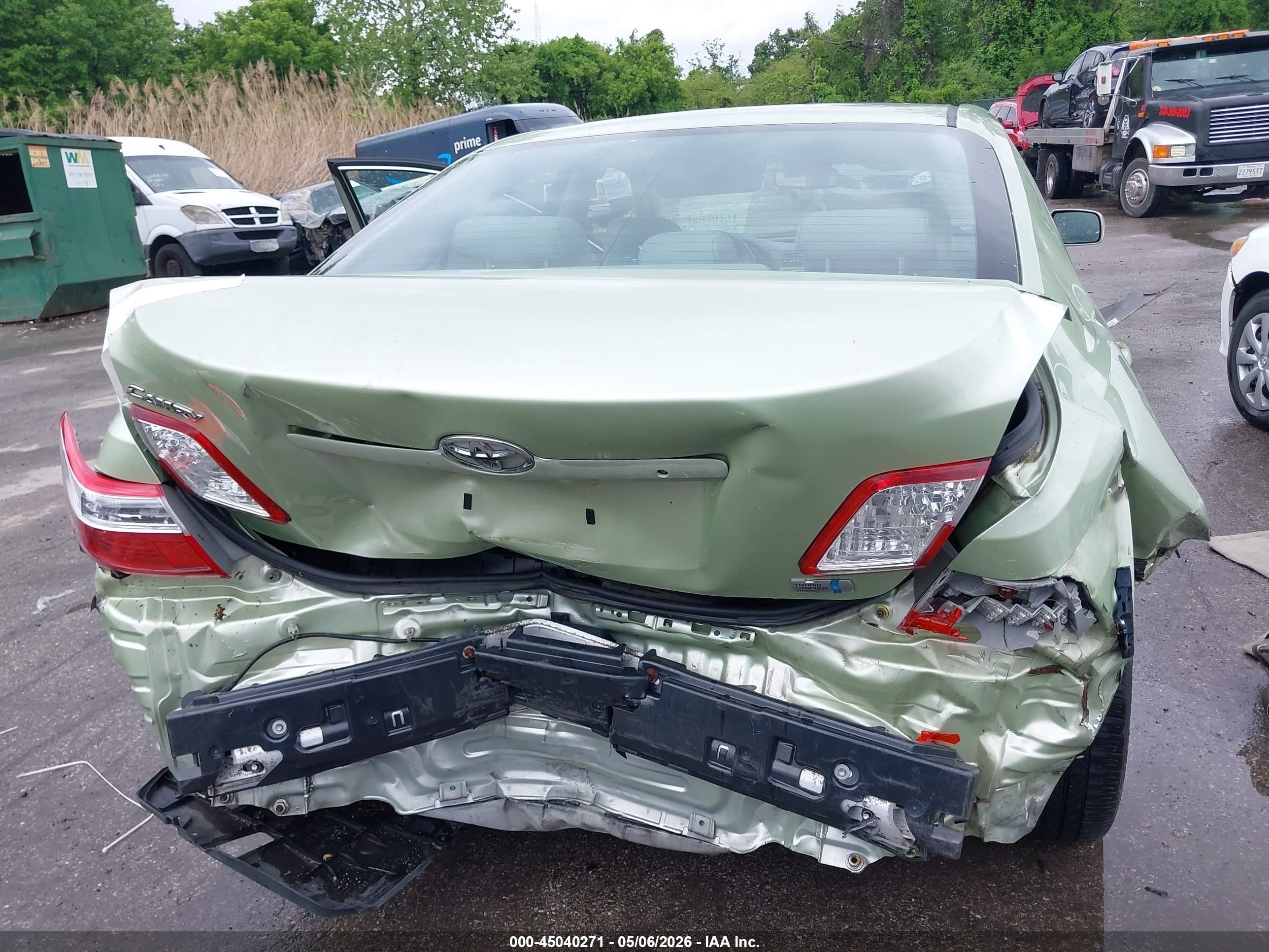 2009 Toyota Camry Hybrid Green vin: 4T1BB46K99U104880