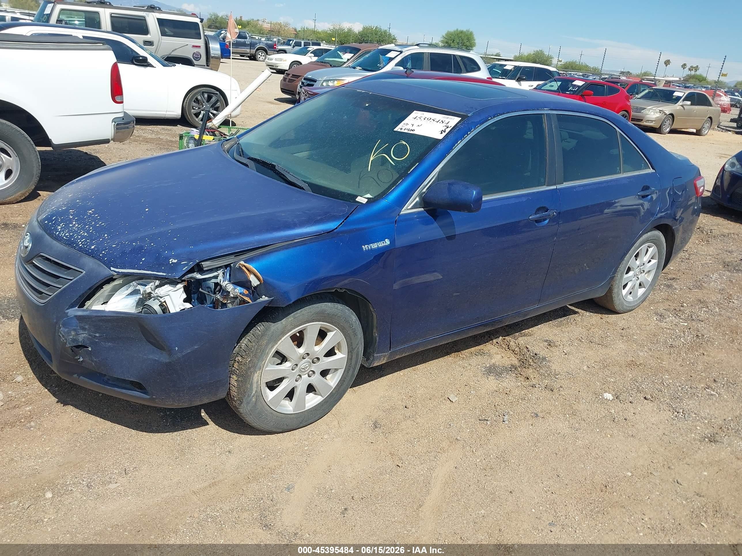 2007 Toyota Camry Hybrid   Blue vin: 4T1BB46KX7U006101