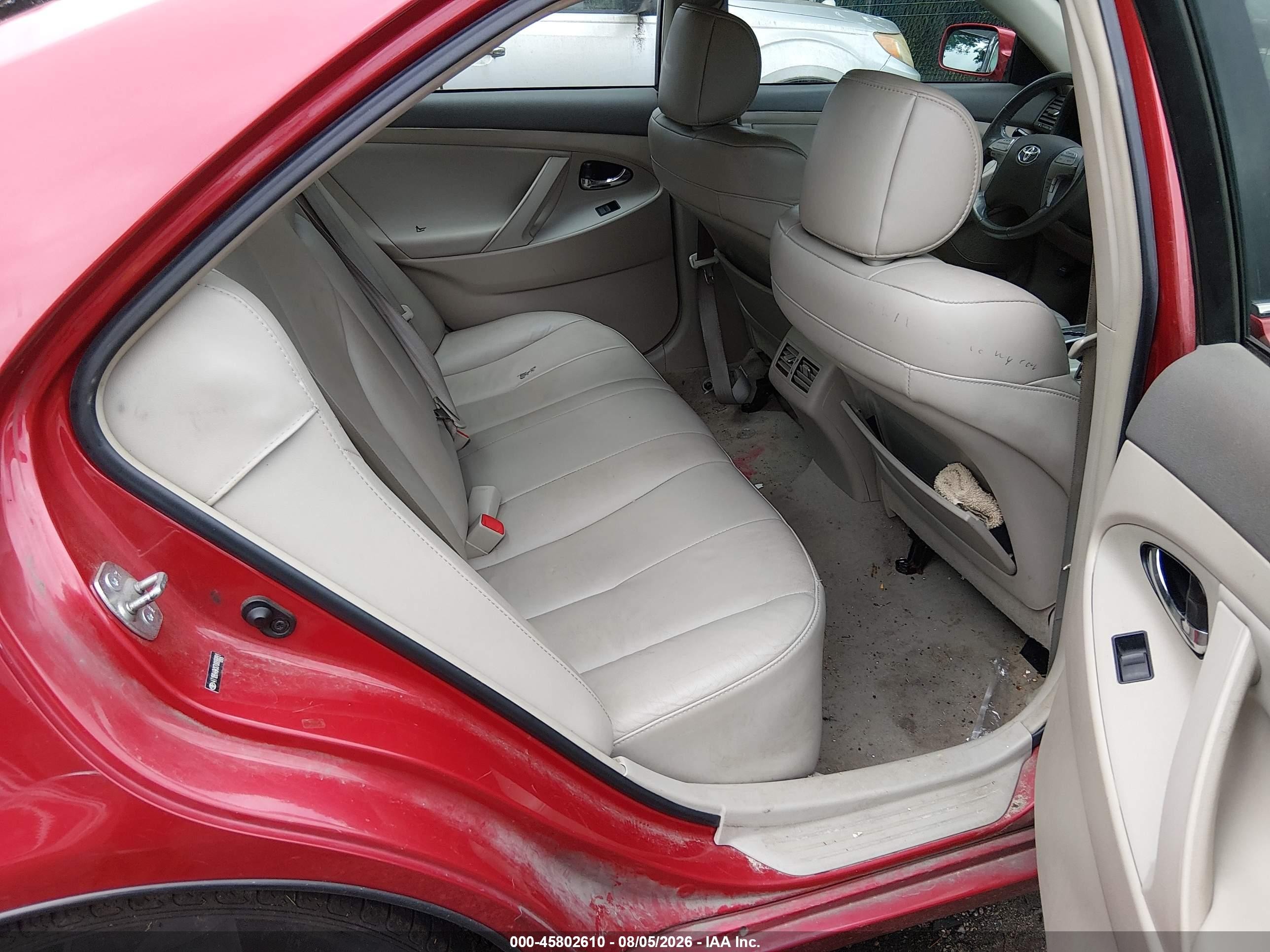2007 Toyota Camry Hybrid Red vin: 4T1BB46KX7U006891
