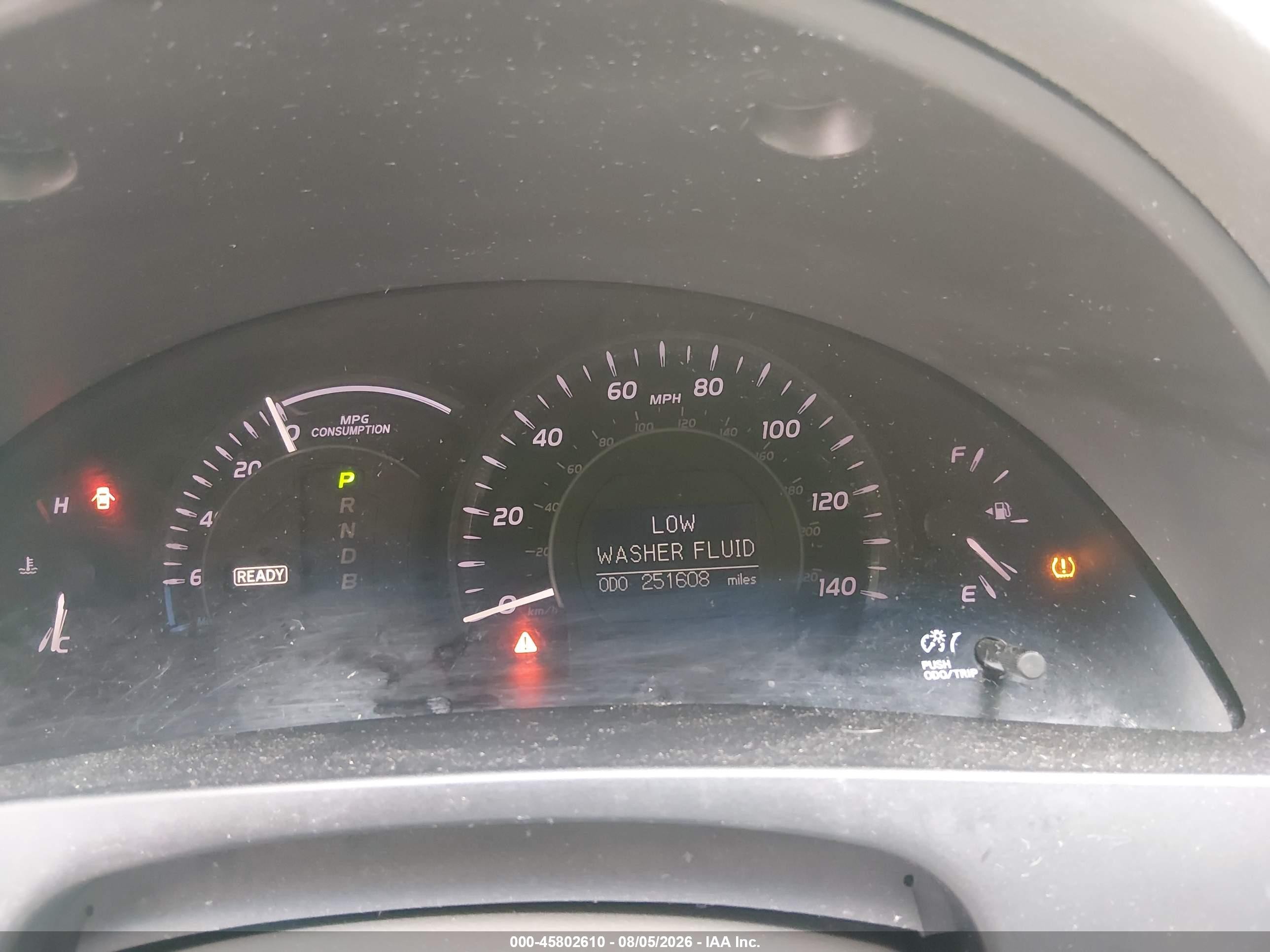 2007 Toyota Camry Hybrid Red vin: 4T1BB46KX7U006891