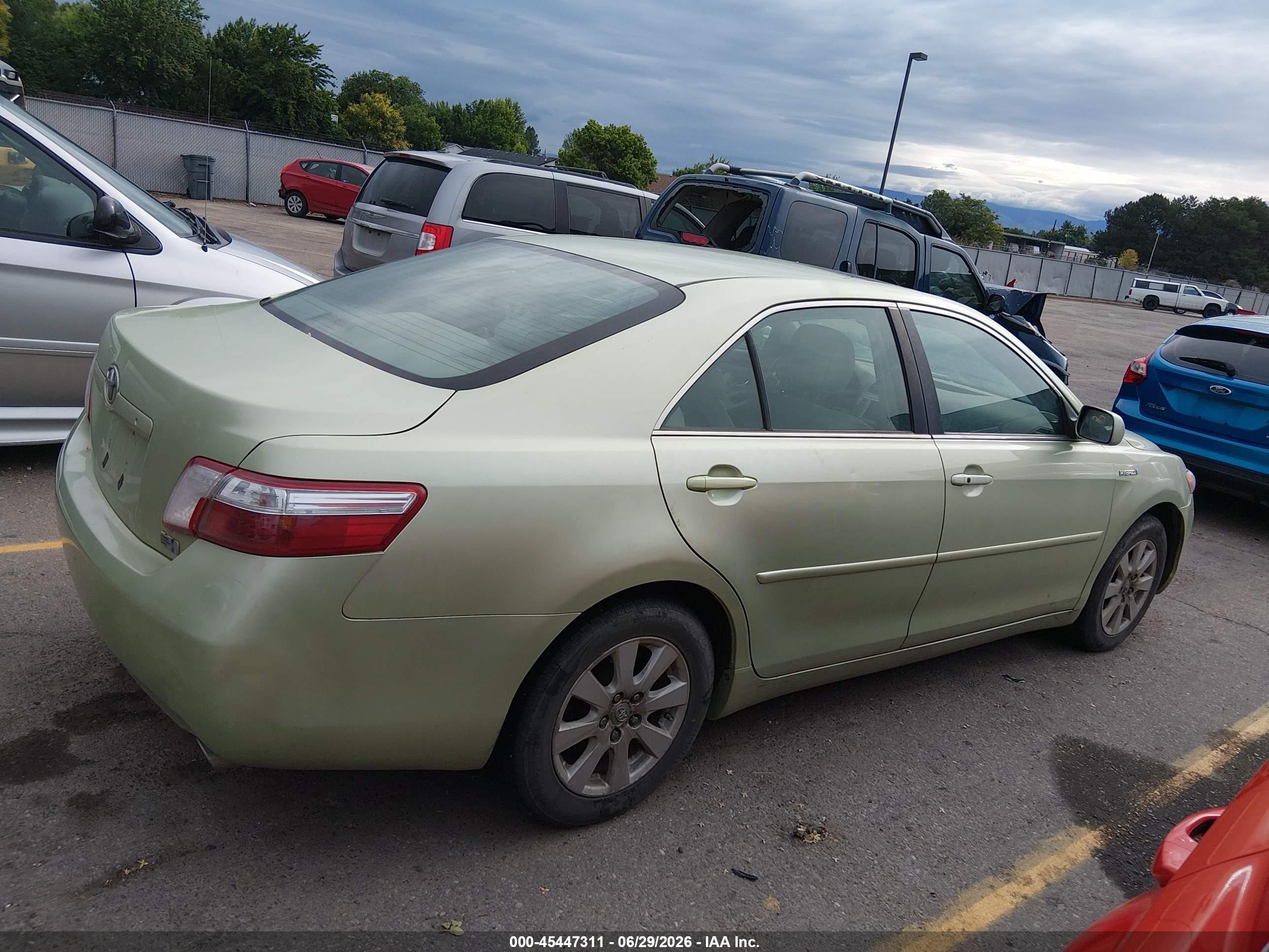 2008 Toyota Camry Hybrid   Green vin: 4T1BB46KX8U042128