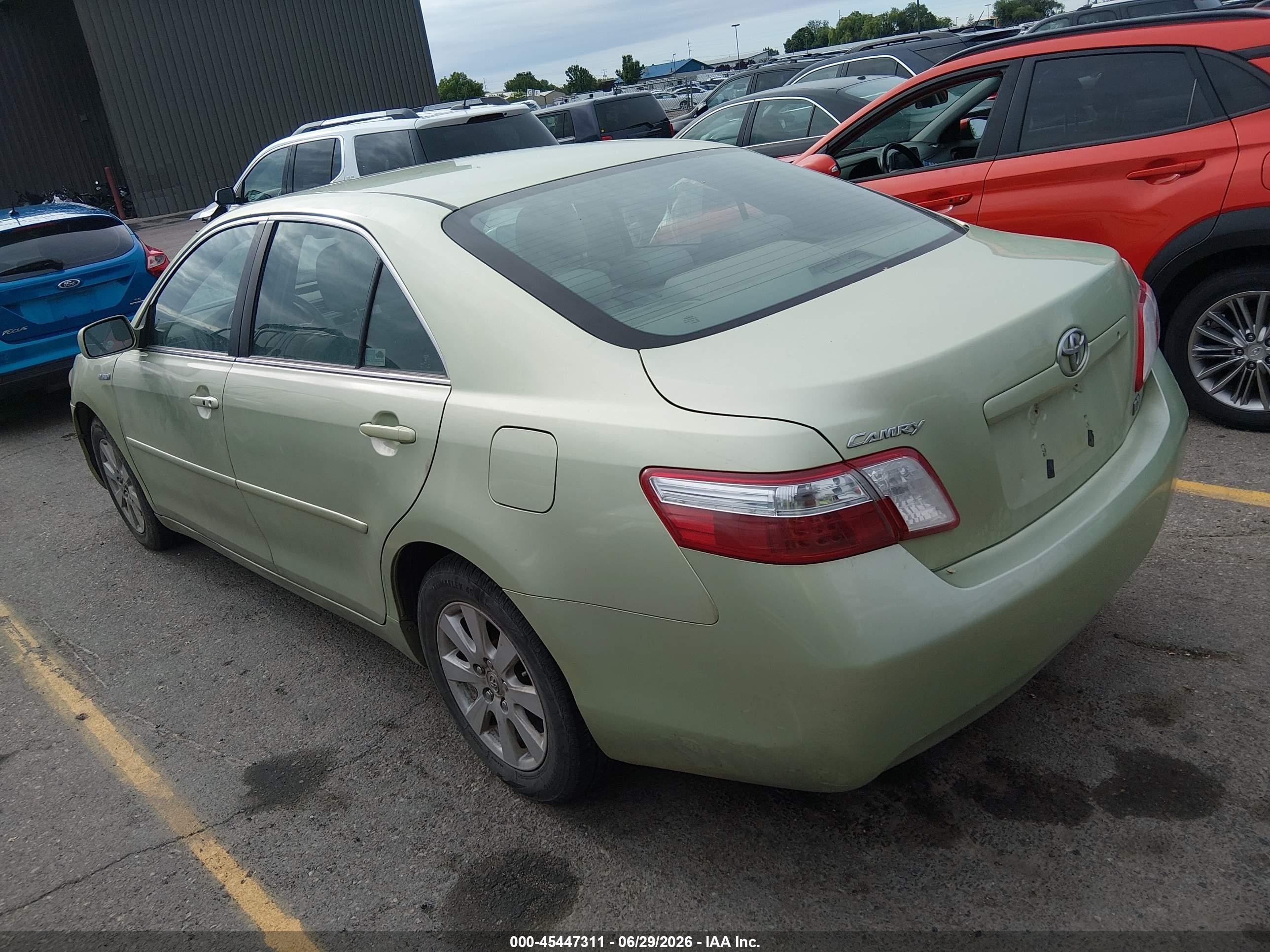 2008 Toyota Camry Hybrid   Green vin: 4T1BB46KX8U042128