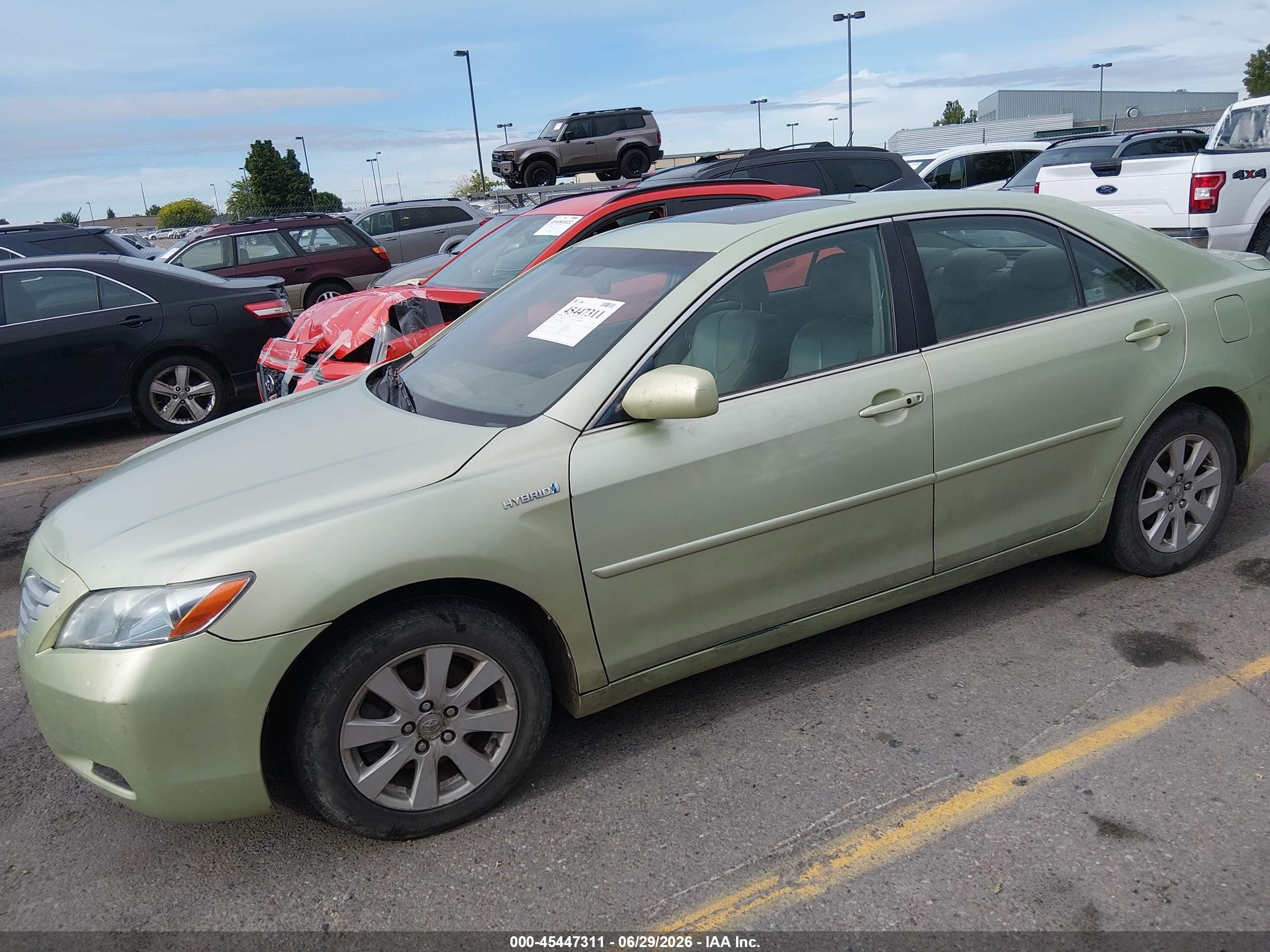2008 Toyota Camry Hybrid   Green vin: 4T1BB46KX8U042128
