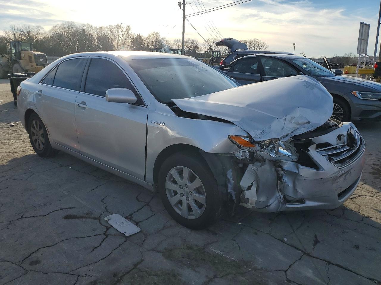 2008 Toyota Camry Hybrid Silver vin: 4T1BB46KX8U053906