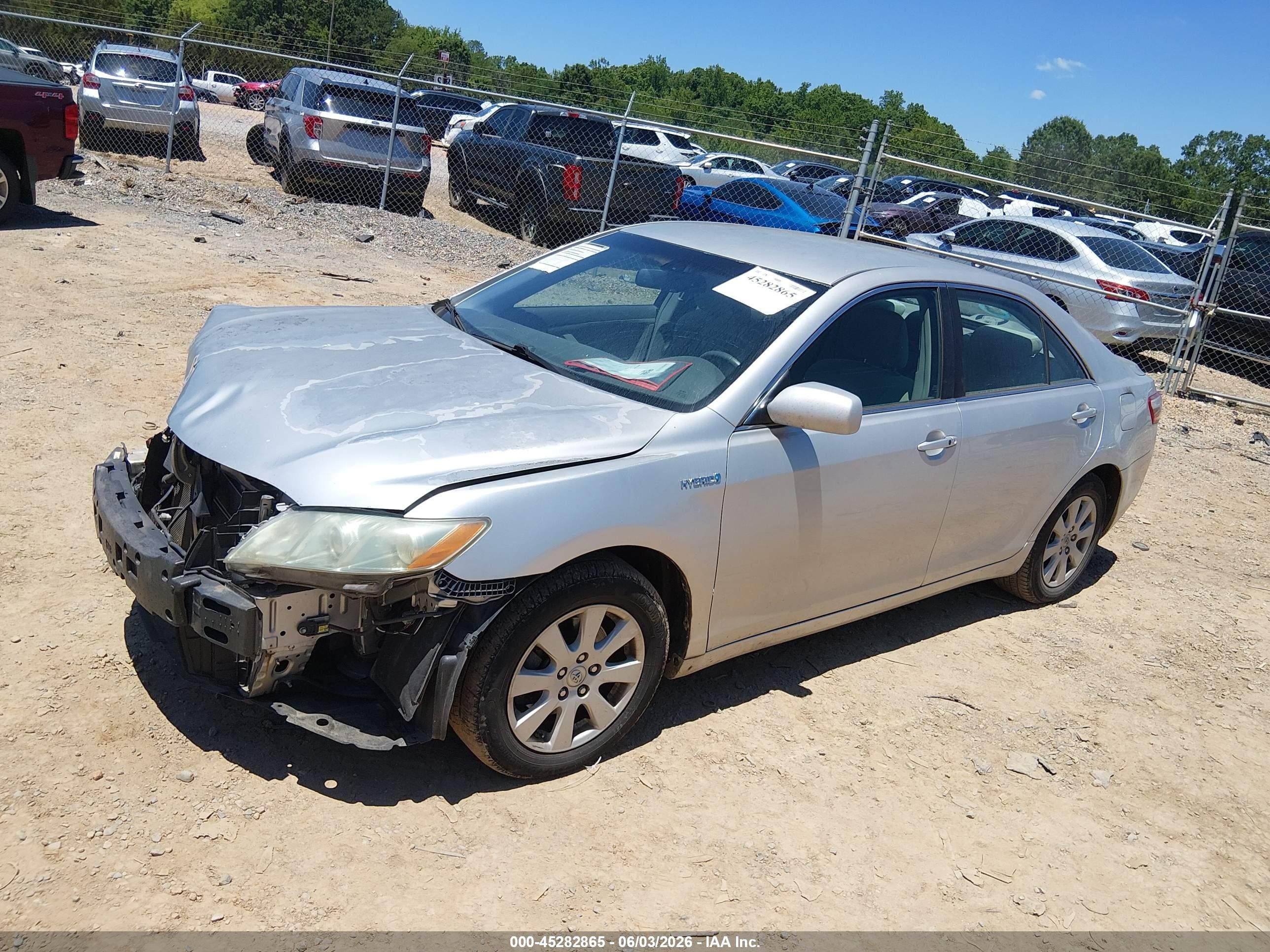 2008 Toyota Camry Hybrid   Silver vin: 4T1BB46KX8U056756
