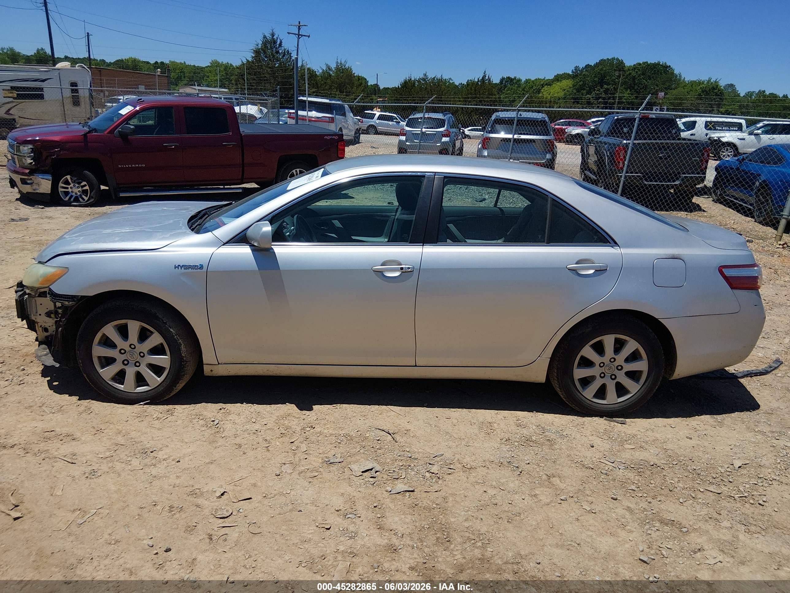 2008 Toyota Camry Hybrid   Silver vin: 4T1BB46KX8U056756