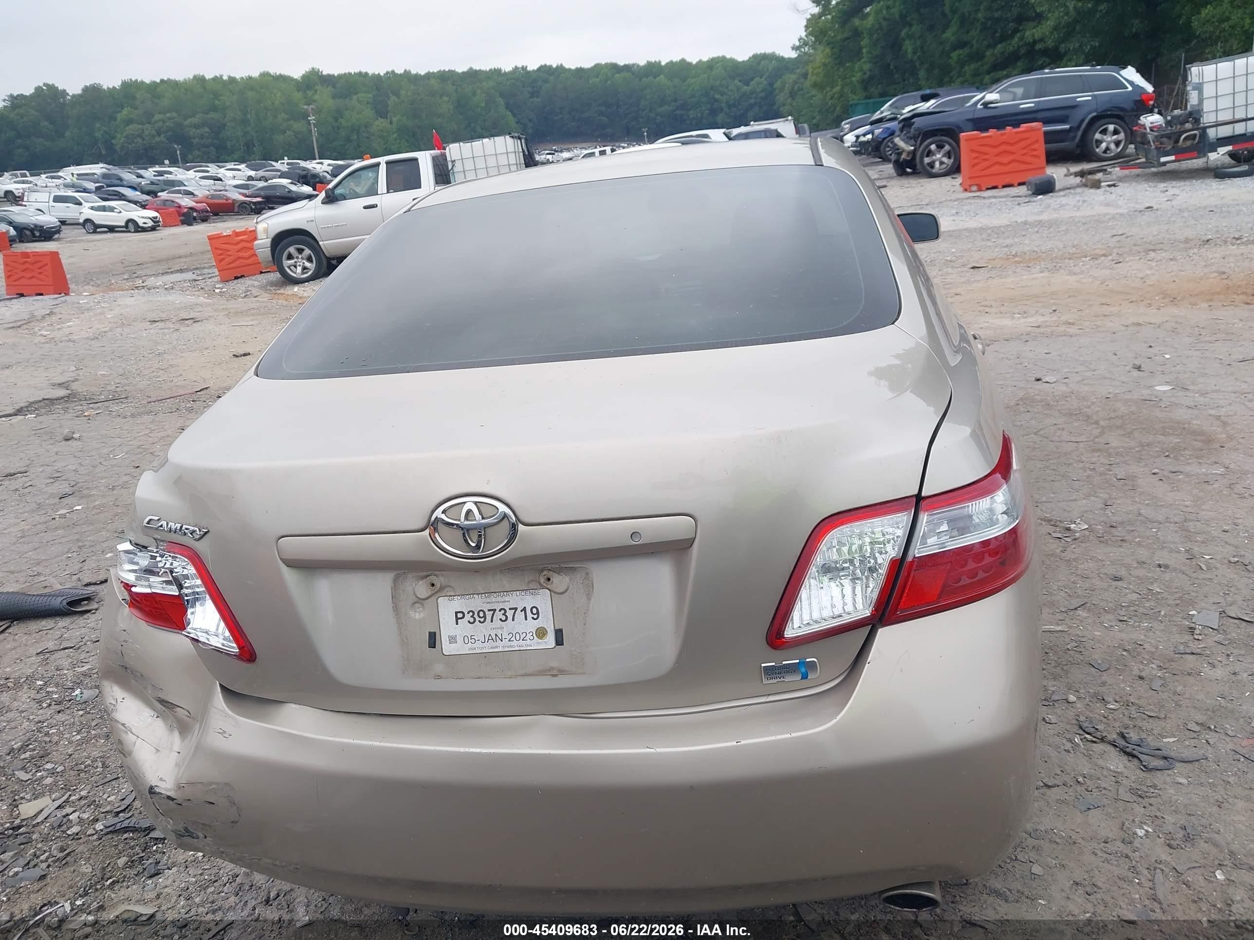 2009 Toyota Camry Hybrid Beige vin: 4T1BB46KX9U066088
