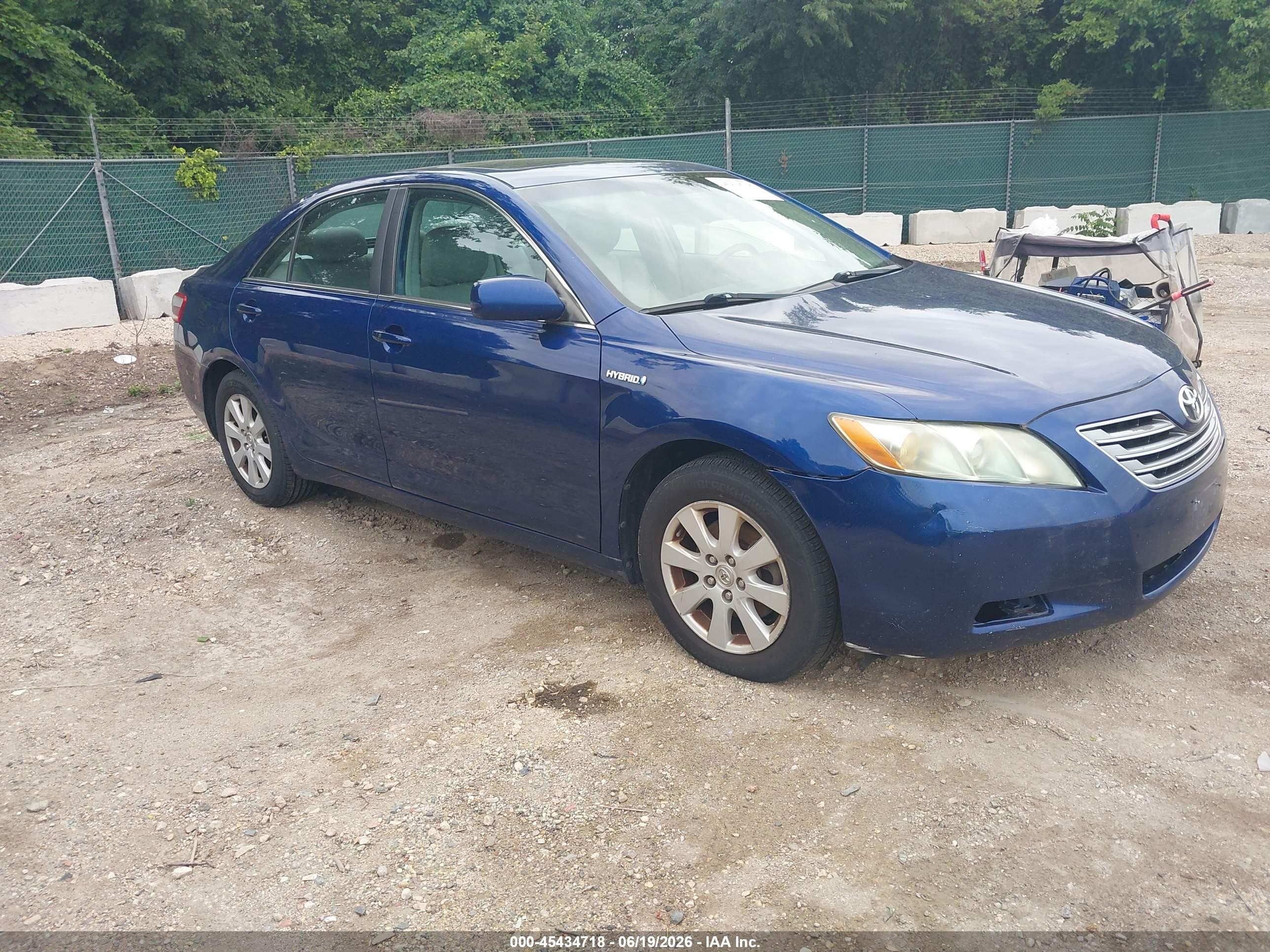 2009 Toyota Camry Hybrid   Синий vin: 4T1BB46KX9U068889
