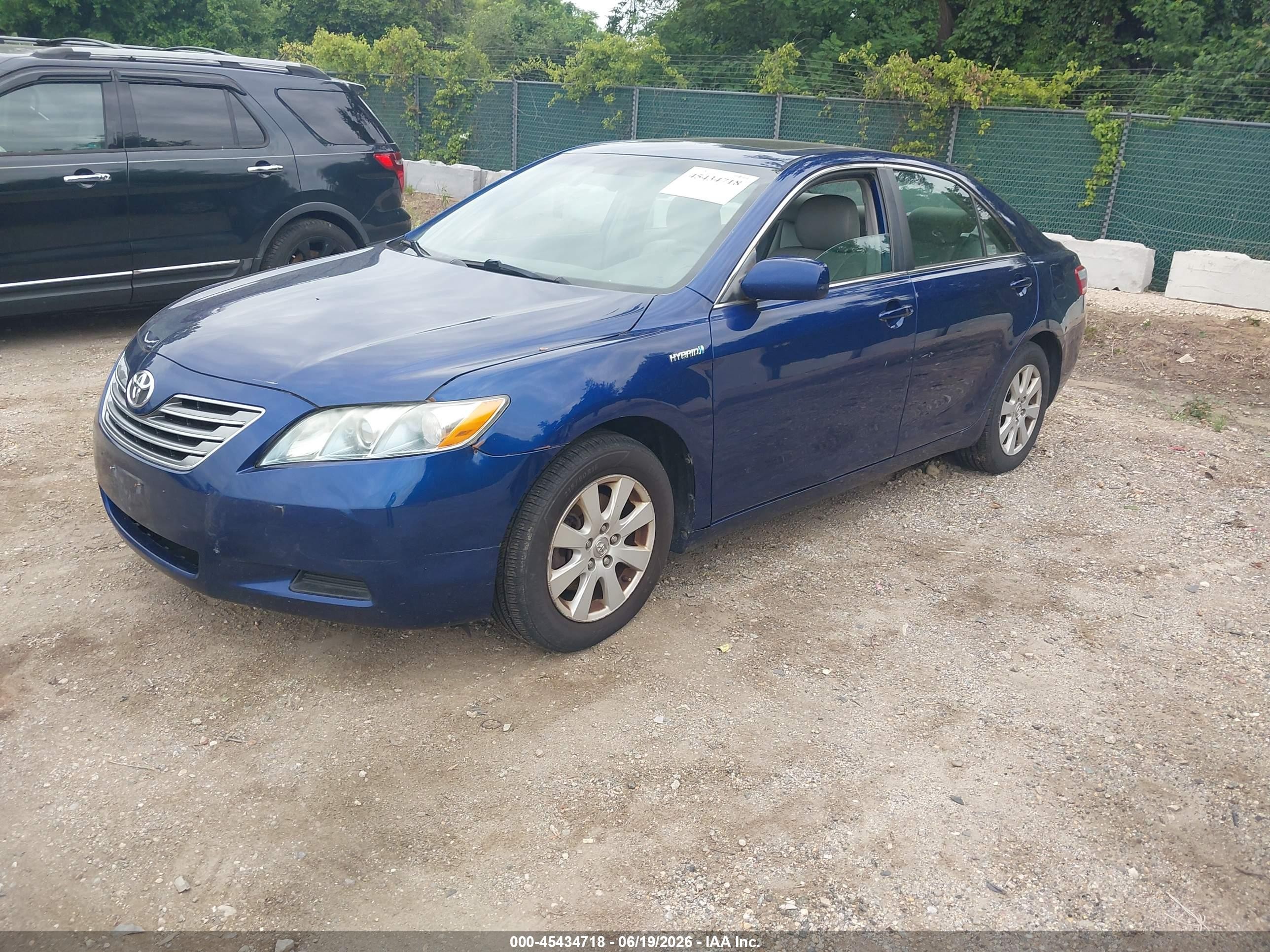 2009 Toyota Camry Hybrid   Синий vin: 4T1BB46KX9U068889