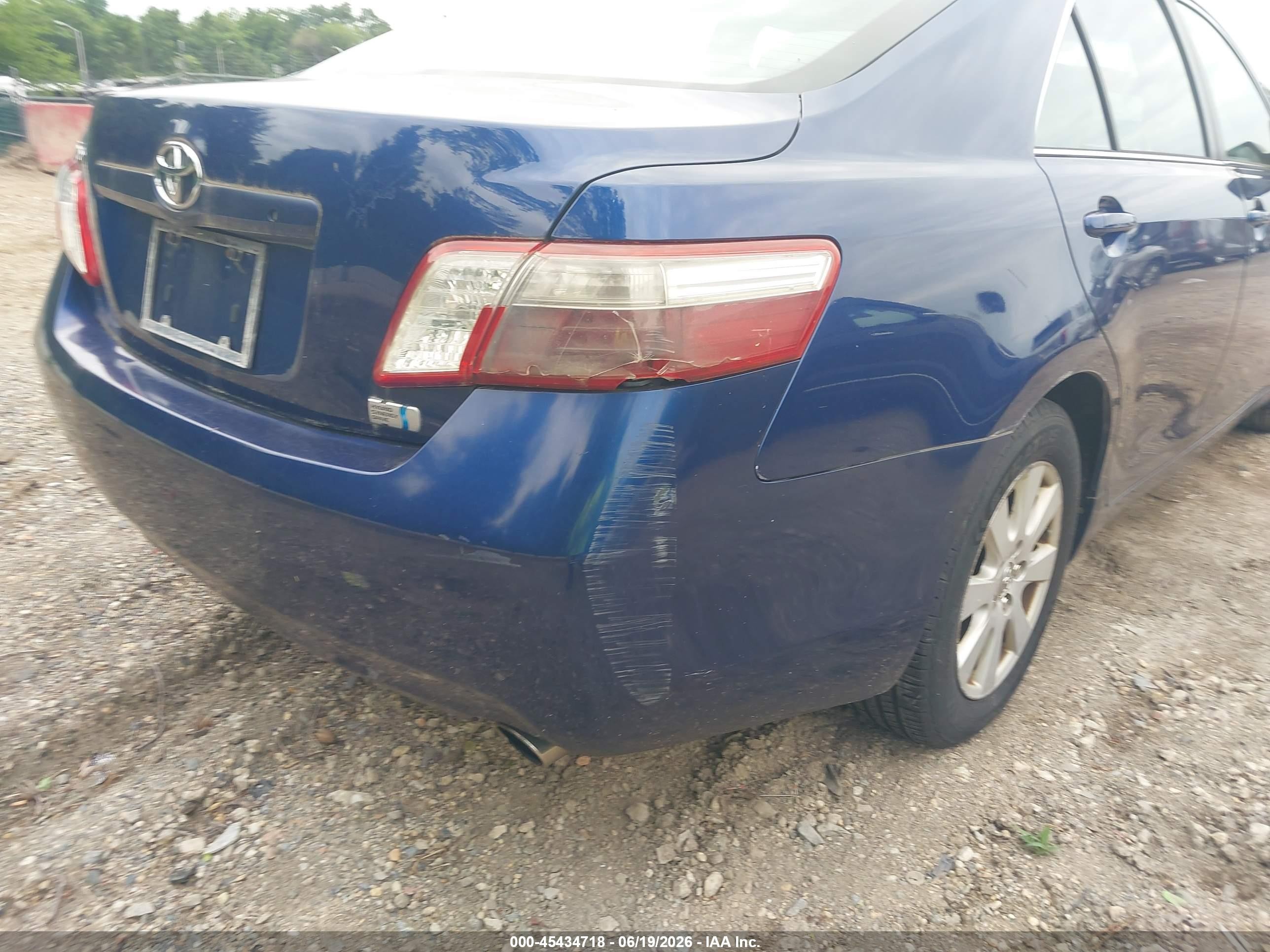 2009 Toyota Camry Hybrid   Синий vin: 4T1BB46KX9U068889