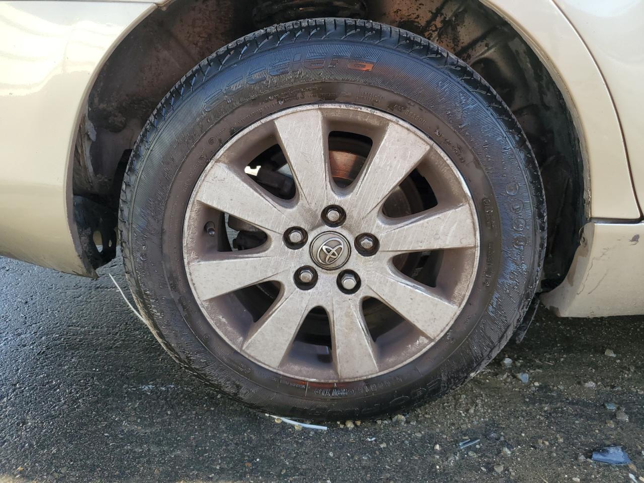 2009 Toyota Camry Hybrid Gold vin: 4T1BB46KX9U078306 Damage: Right Rear Wheel, Curb Rash, 7 To 8 Inches
