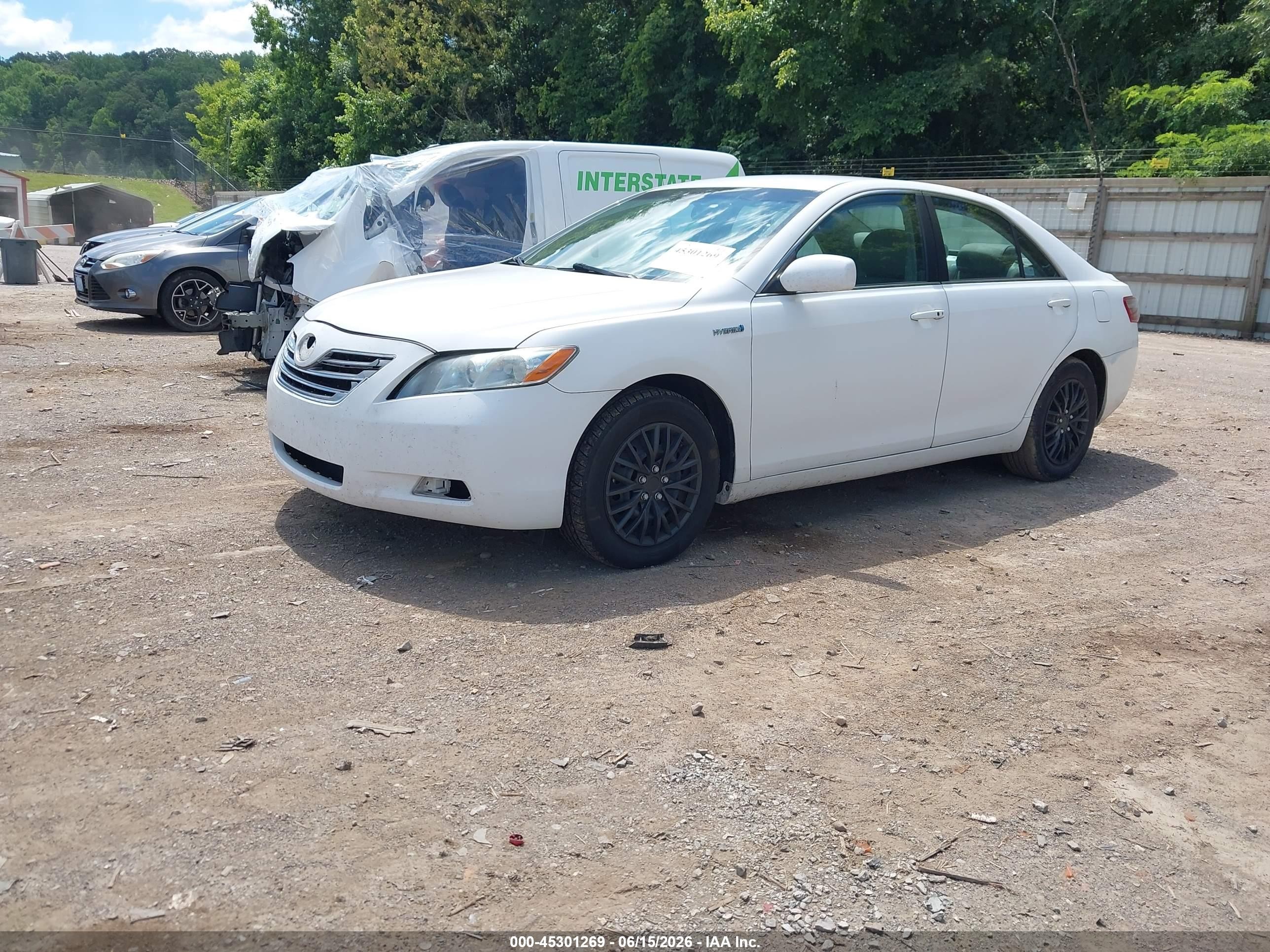 2009 Toyota Camry Hybrid   White vin: 4T1BB46KX9U081593