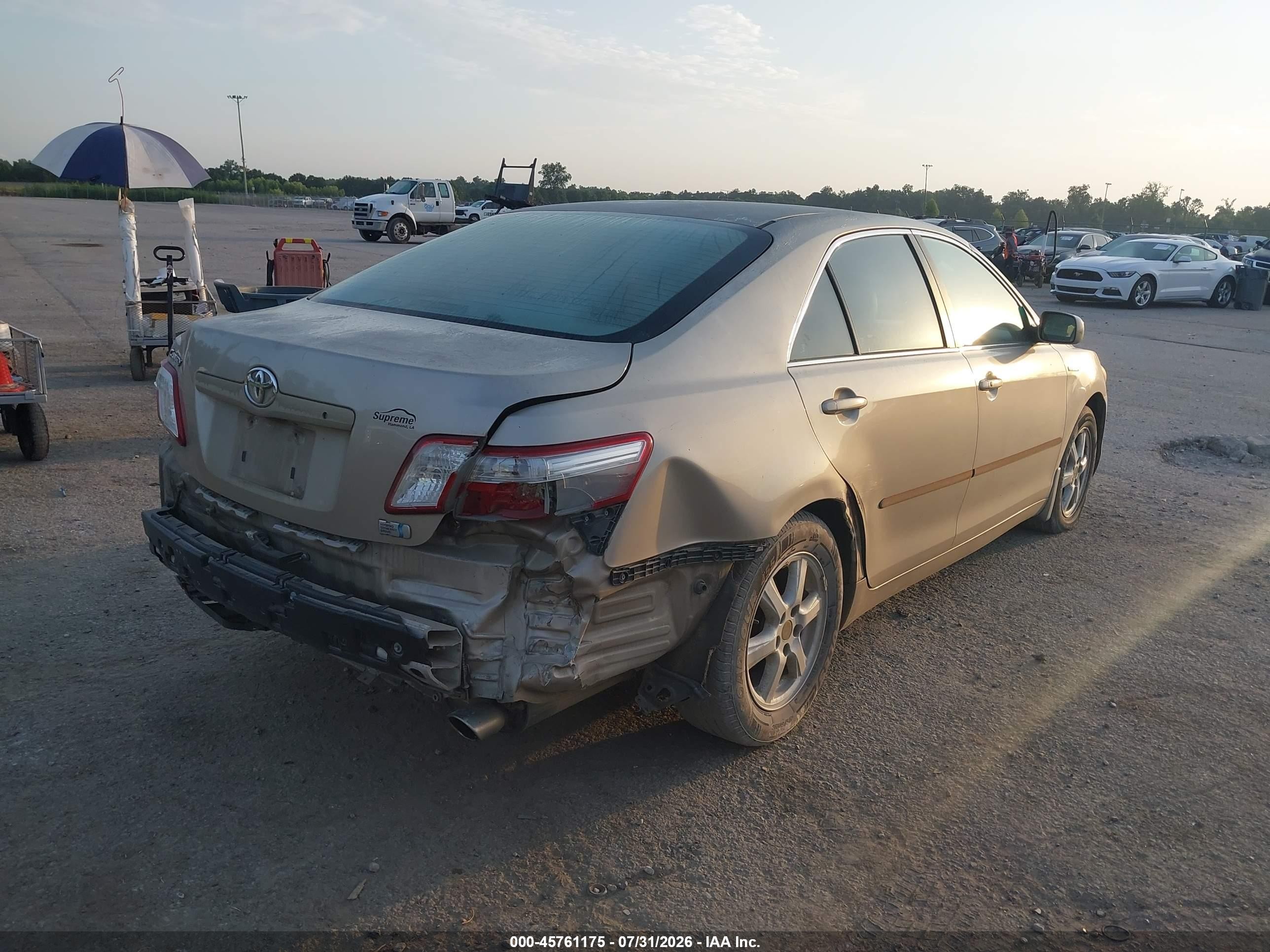2009 Toyota Camry Hybrid   Beige vin: 4T1BB46KX9U087281