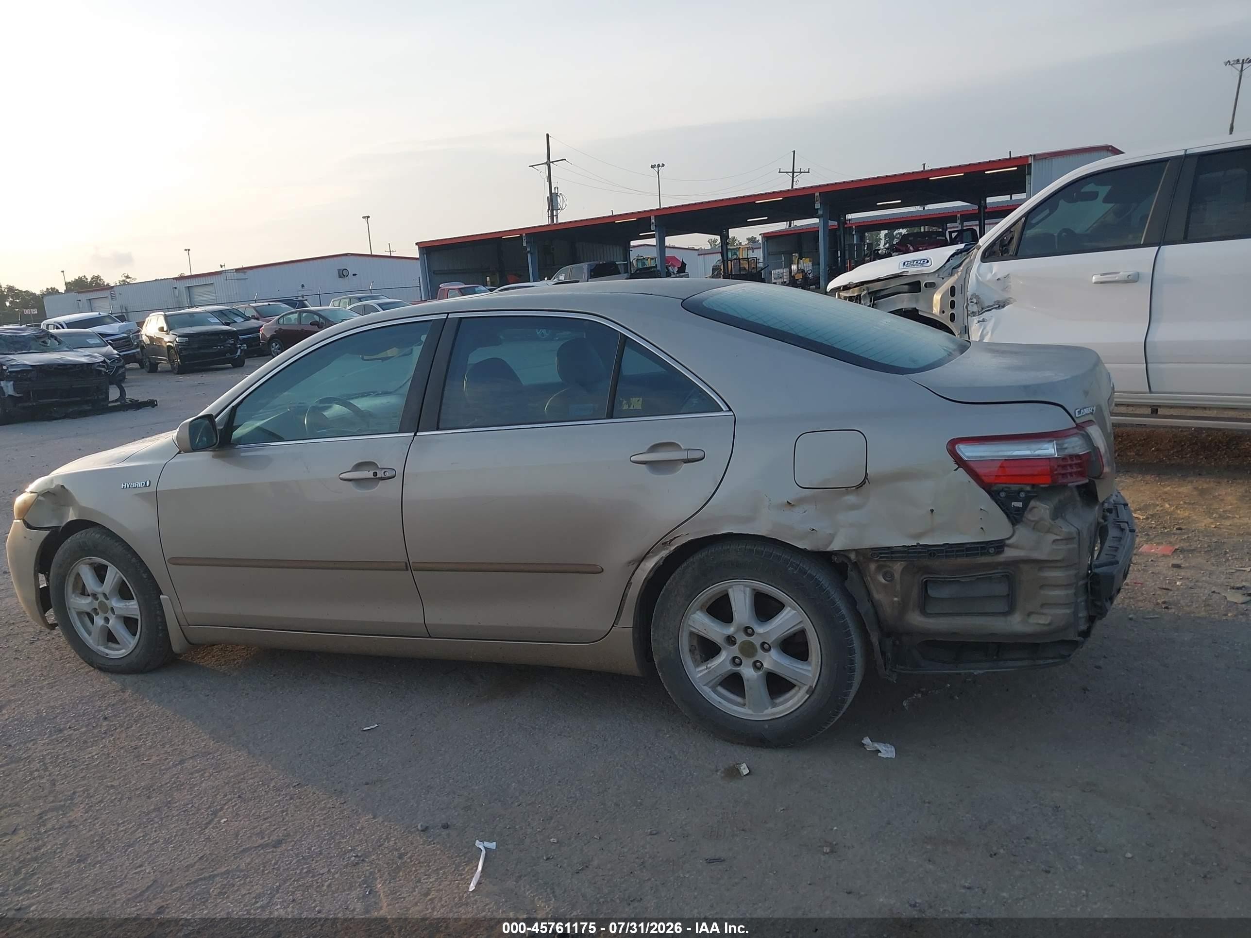 2009 Toyota Camry Hybrid   Beige vin: 4T1BB46KX9U087281