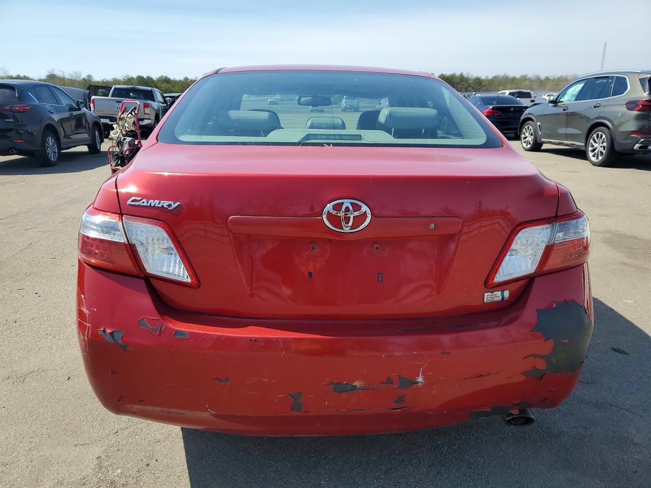 2009 Toyota Camry Hybrid Red vin: 4T1BB46KX9U101518