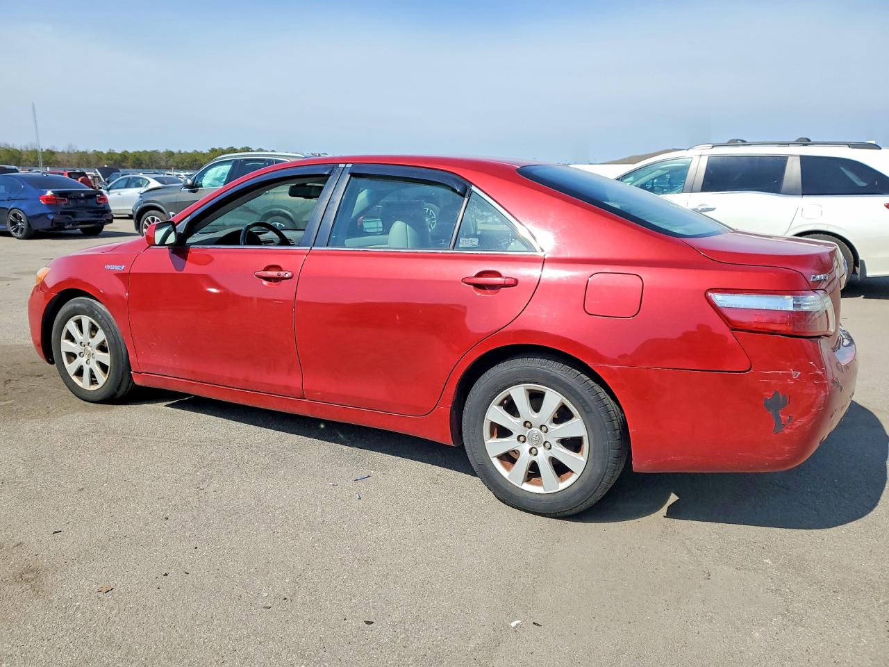 2009 Toyota Camry Hybrid Red vin: 4T1BB46KX9U101518
