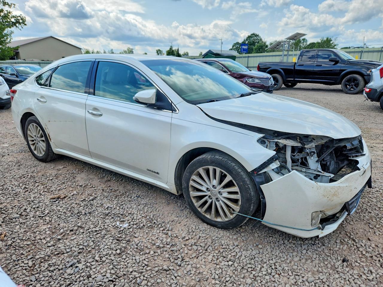 2013 Toyota Avalon Hybrid Limited White vin: 4T1BD1EB0DU010583