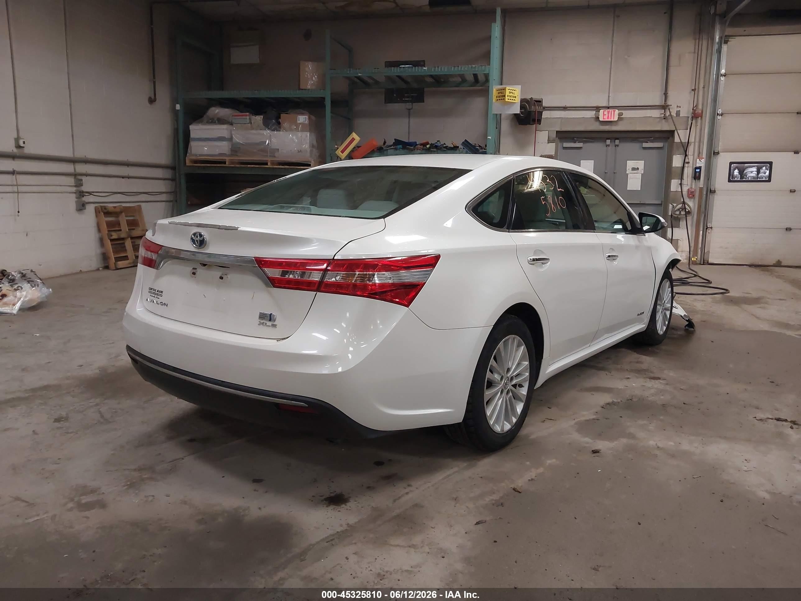 2013 Toyota Avalon Hybrid Xle Premium White vin: 4T1BD1EB0DU012897