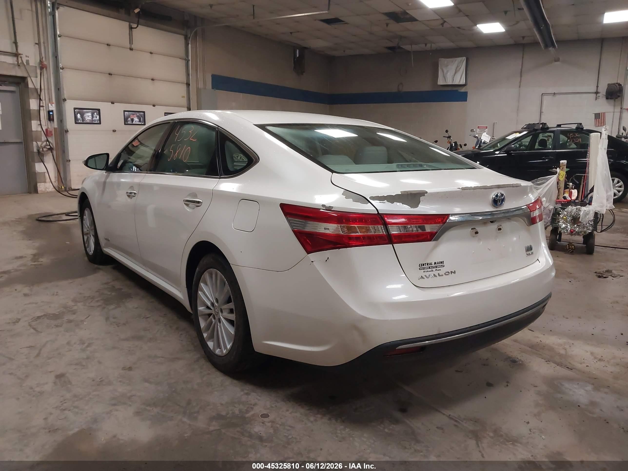 2013 Toyota Avalon Hybrid Xle Premium White vin: 4T1BD1EB0DU012897