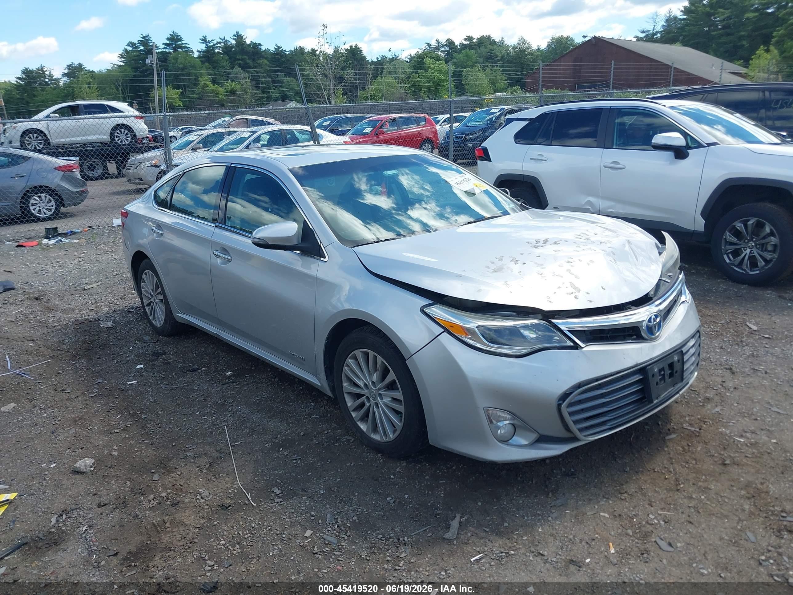2014 Toyota Avalon Hybrid Xle Touring Серый vin: 4T1BD1EB0EU024260