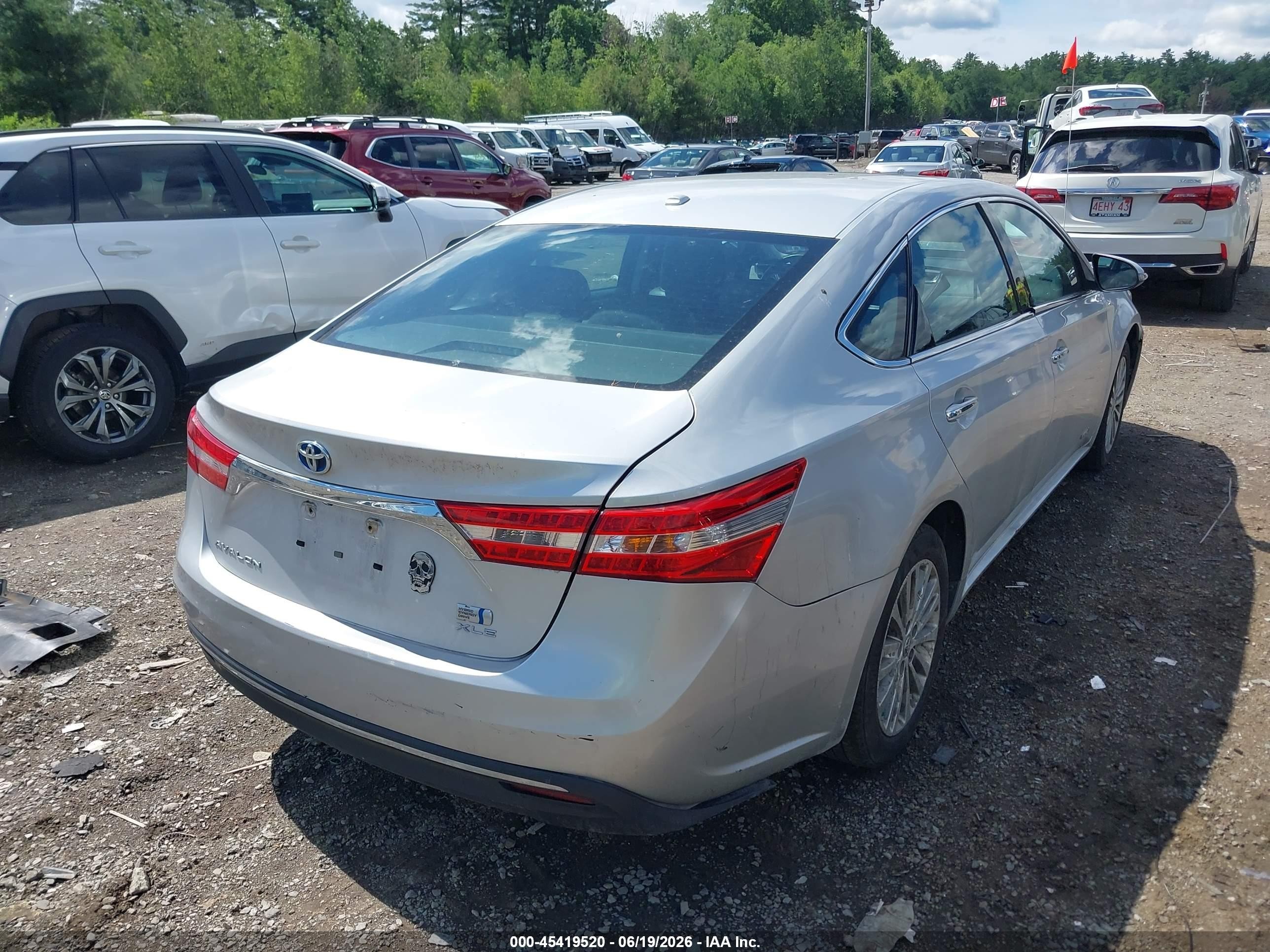2014 Toyota Avalon Hybrid Xle Touring Gray vin: 4T1BD1EB0EU024260