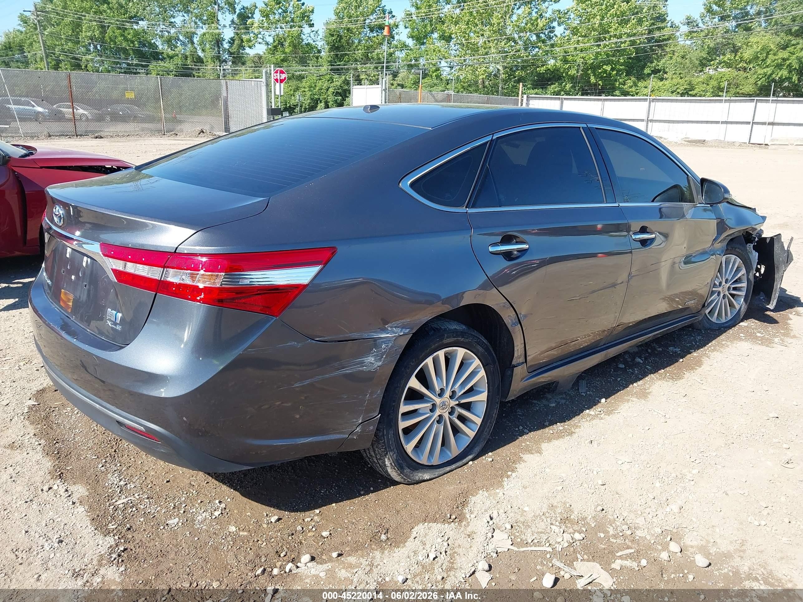2014 Toyota Avalon Hybrid Xle Touring Gray vin: 4T1BD1EB0EU026994