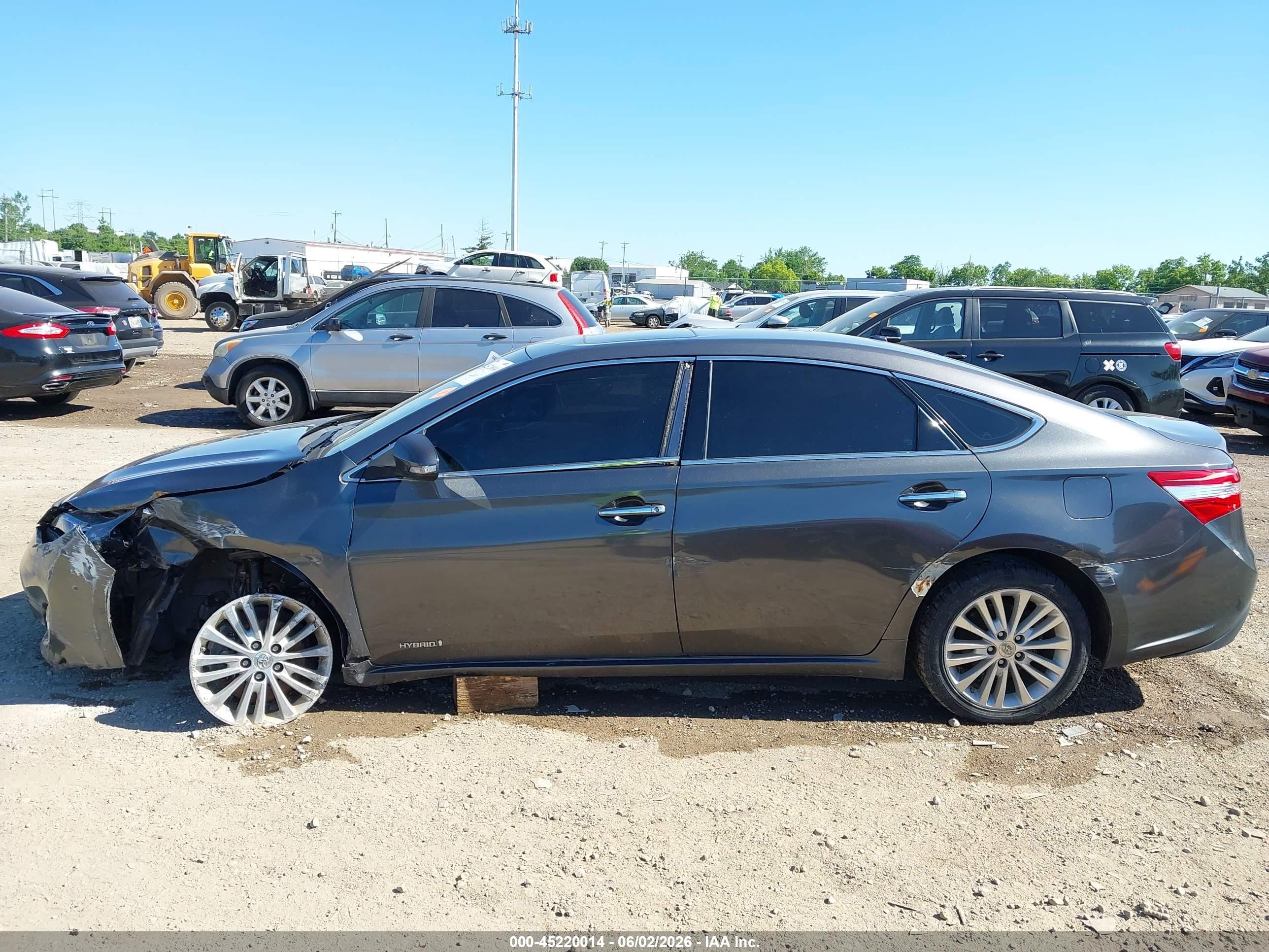 2014 Toyota Avalon Hybrid Xle Touring Gray vin: 4T1BD1EB0EU026994