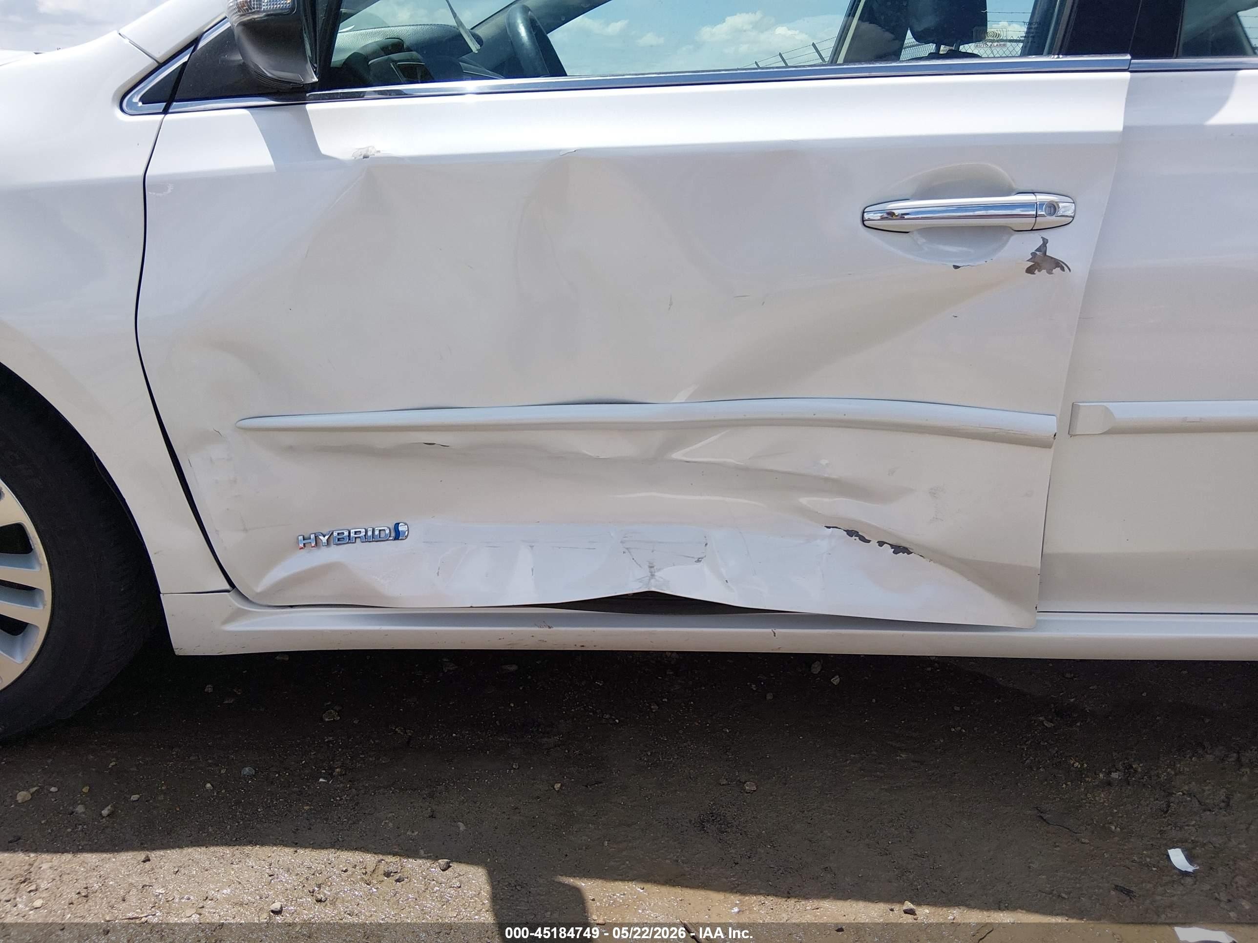 2015 Toyota Avalon Hybrid Limited Белый vin: 4T1BD1EB0FU048267