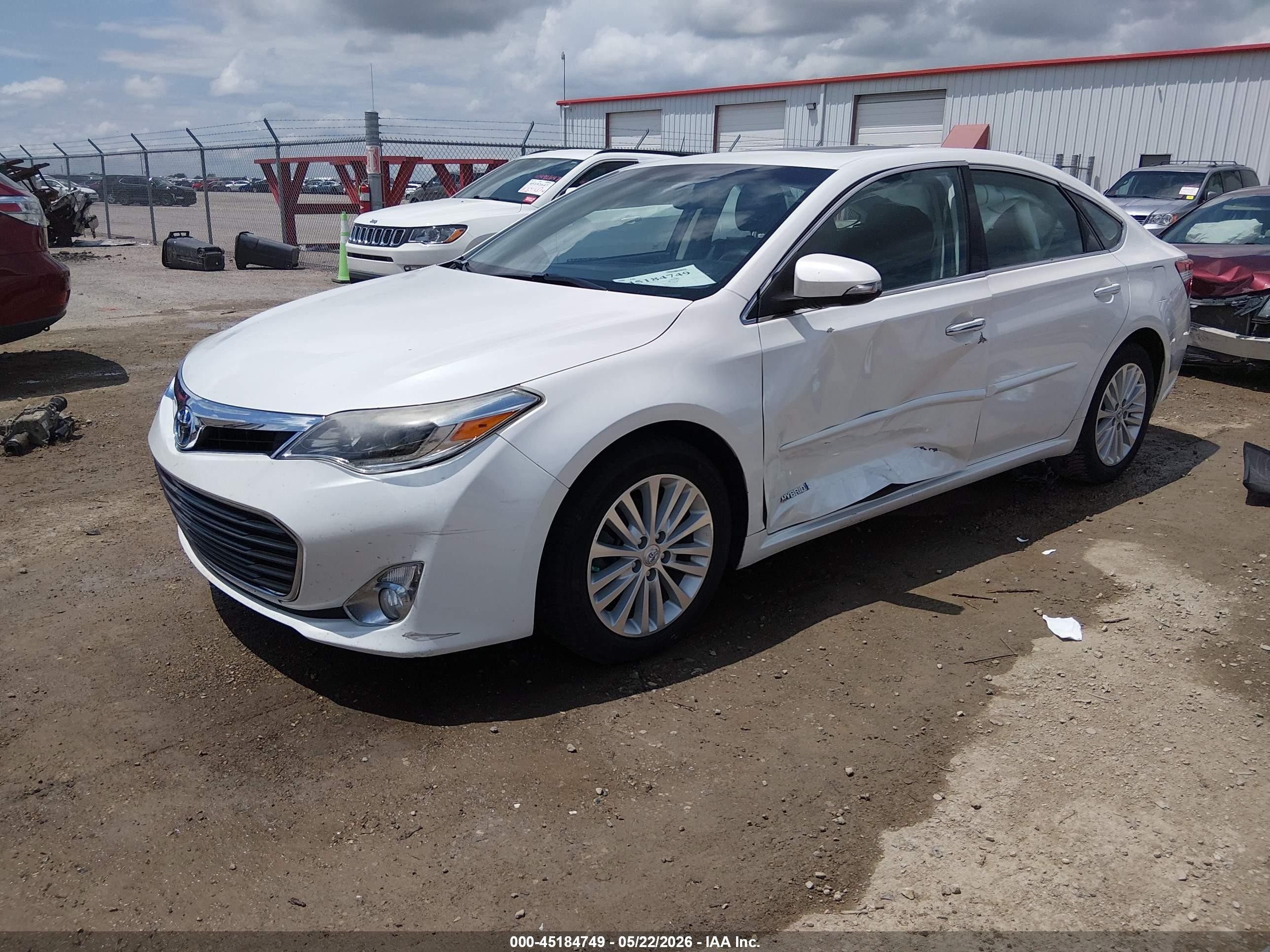 2015 Toyota Avalon Hybrid Limited Белый vin: 4T1BD1EB0FU048267