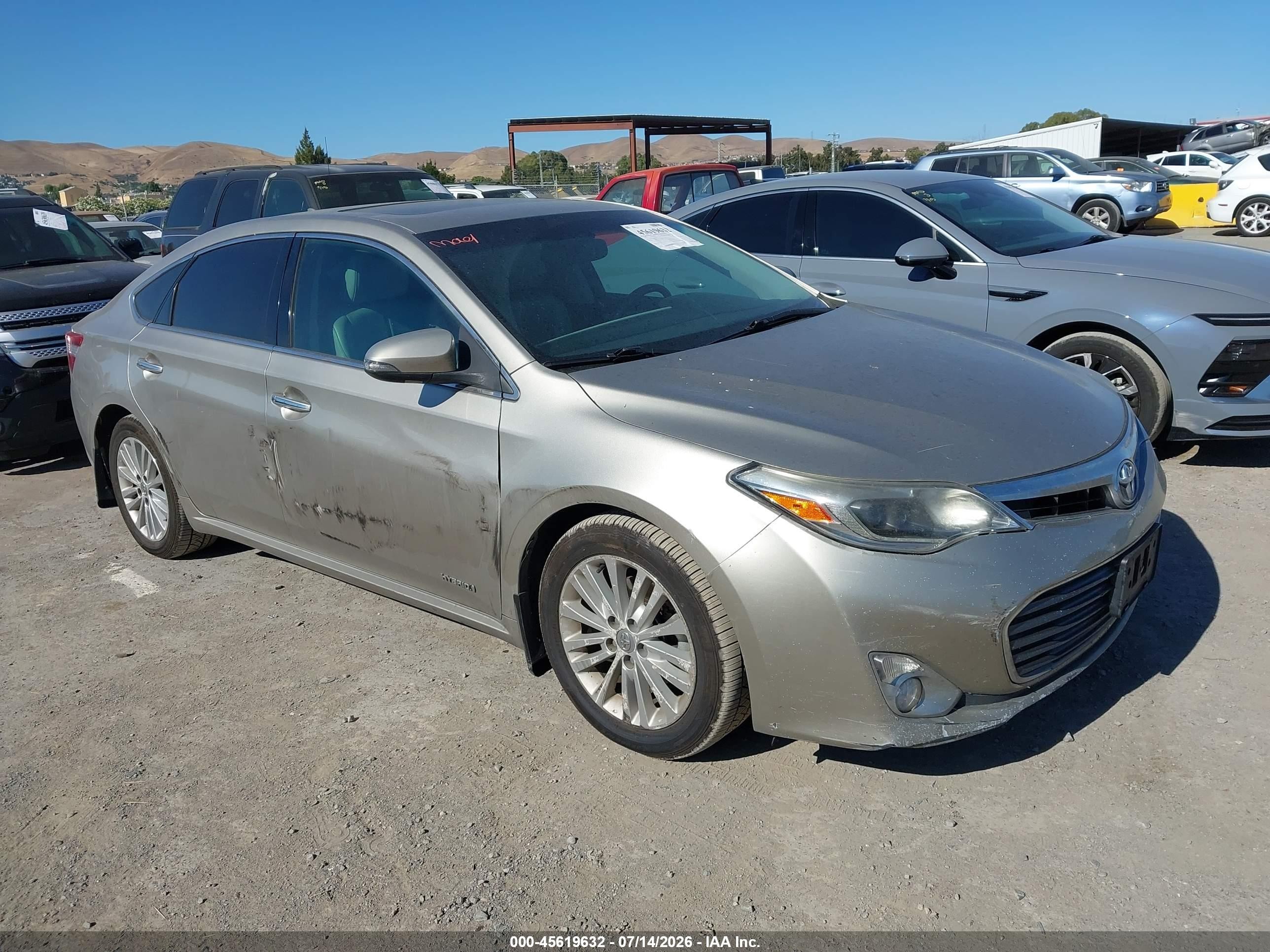 2013 Toyota Avalon Hybrid Limited Gray vin: 4T1BD1EB1DU007773