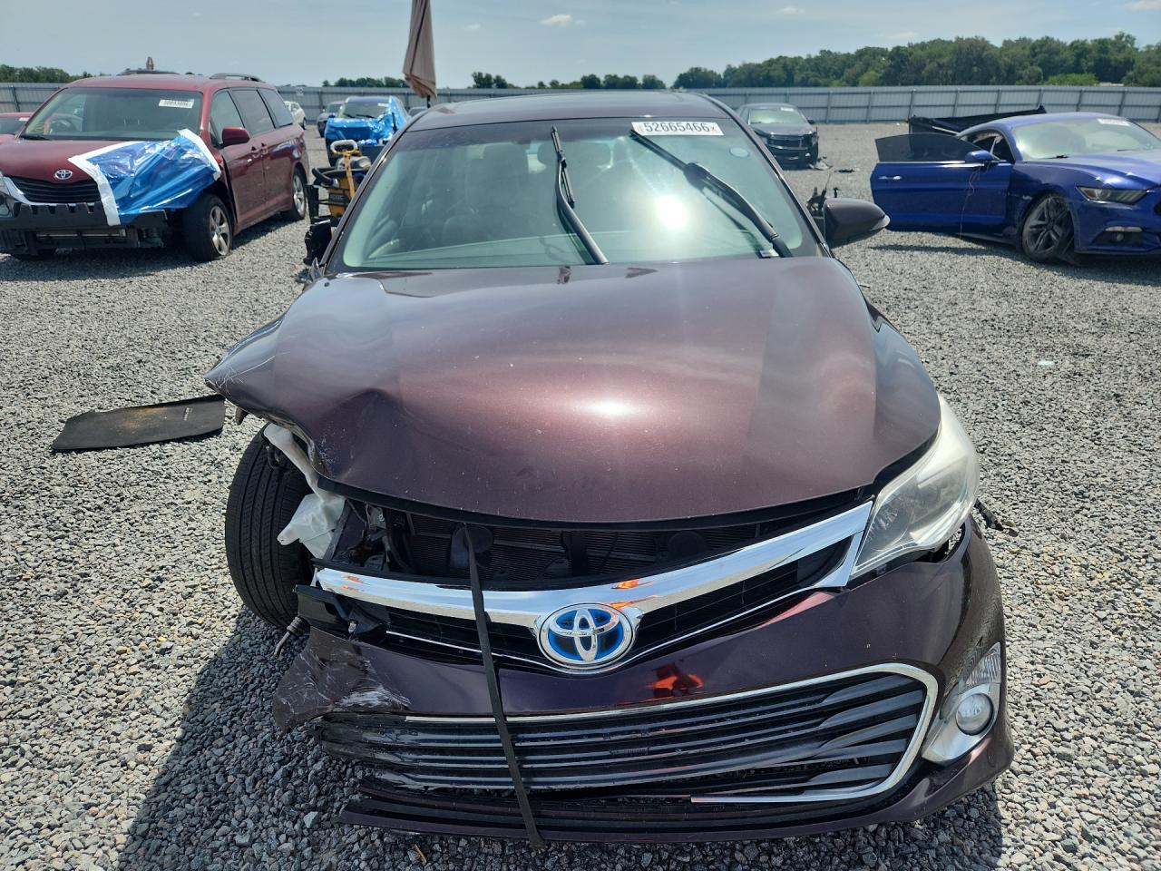 2013 Toyota Avalon Hybrid Xle Touring Burgundy vin: 4T1BD1EB1DU013119