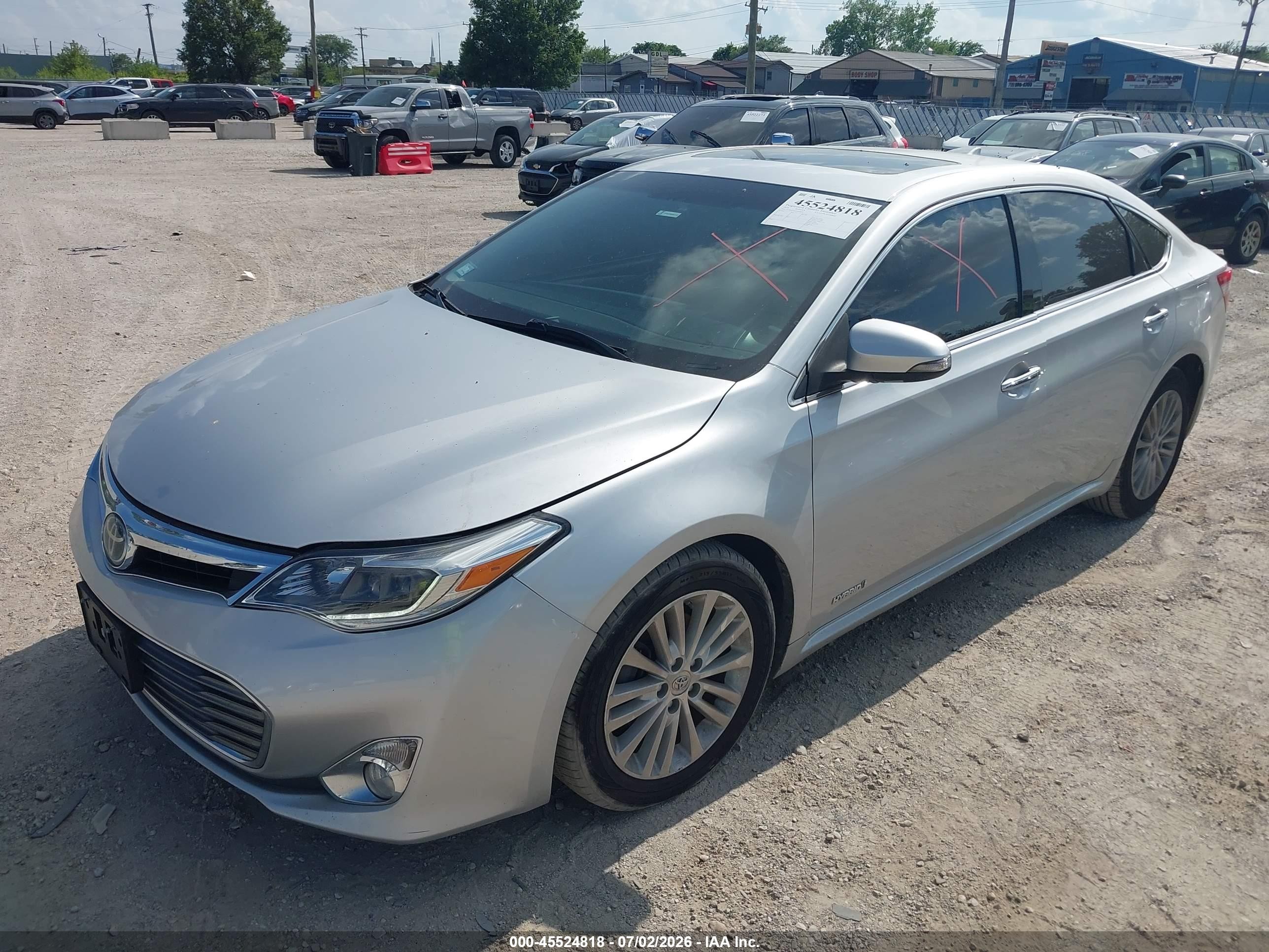 2014 Toyota Avalon Hybrid Limited Silver vin: 4T1BD1EB1EU019701