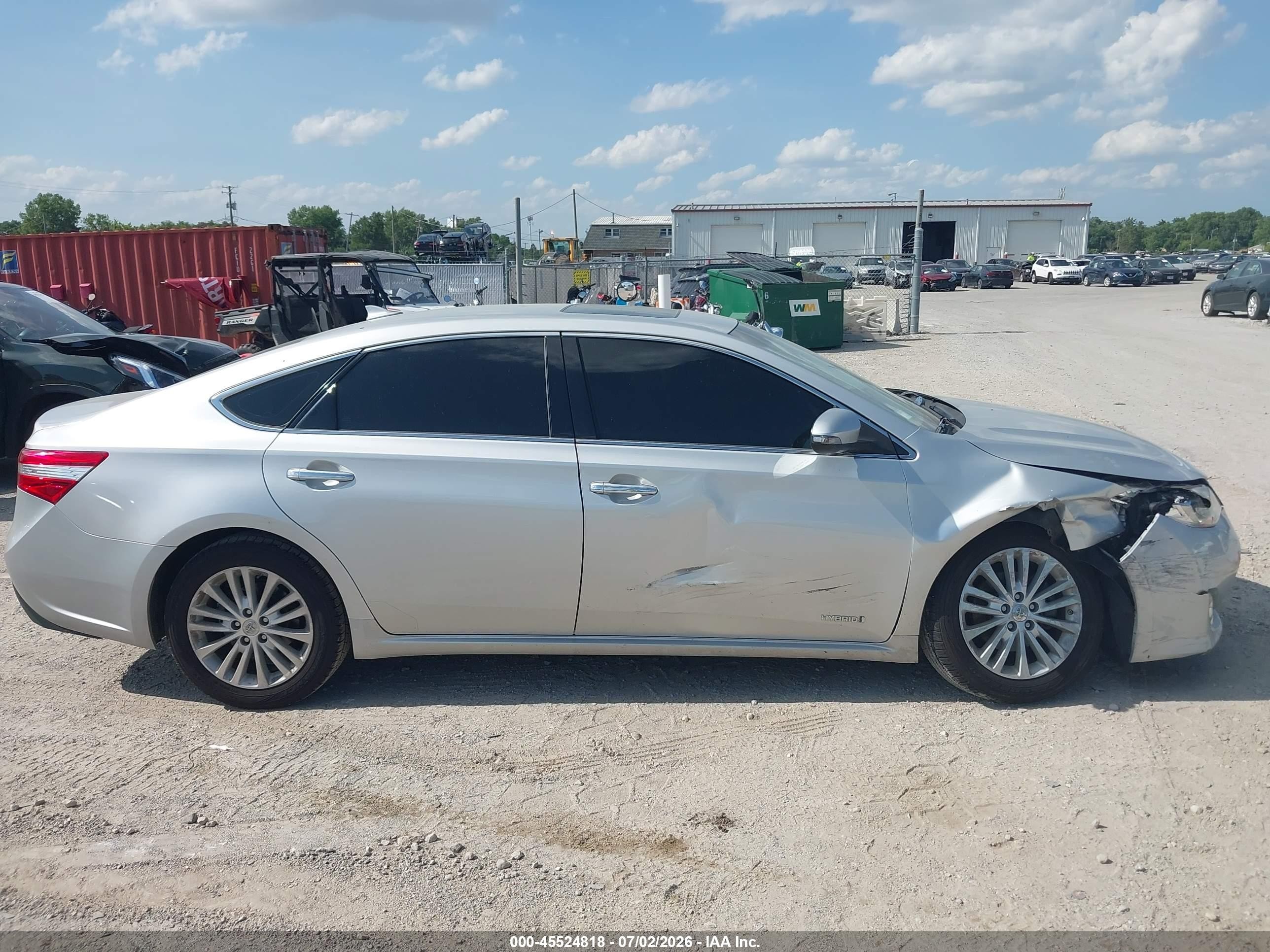 2014 Toyota Avalon Hybrid Limited Silver vin: 4T1BD1EB1EU019701