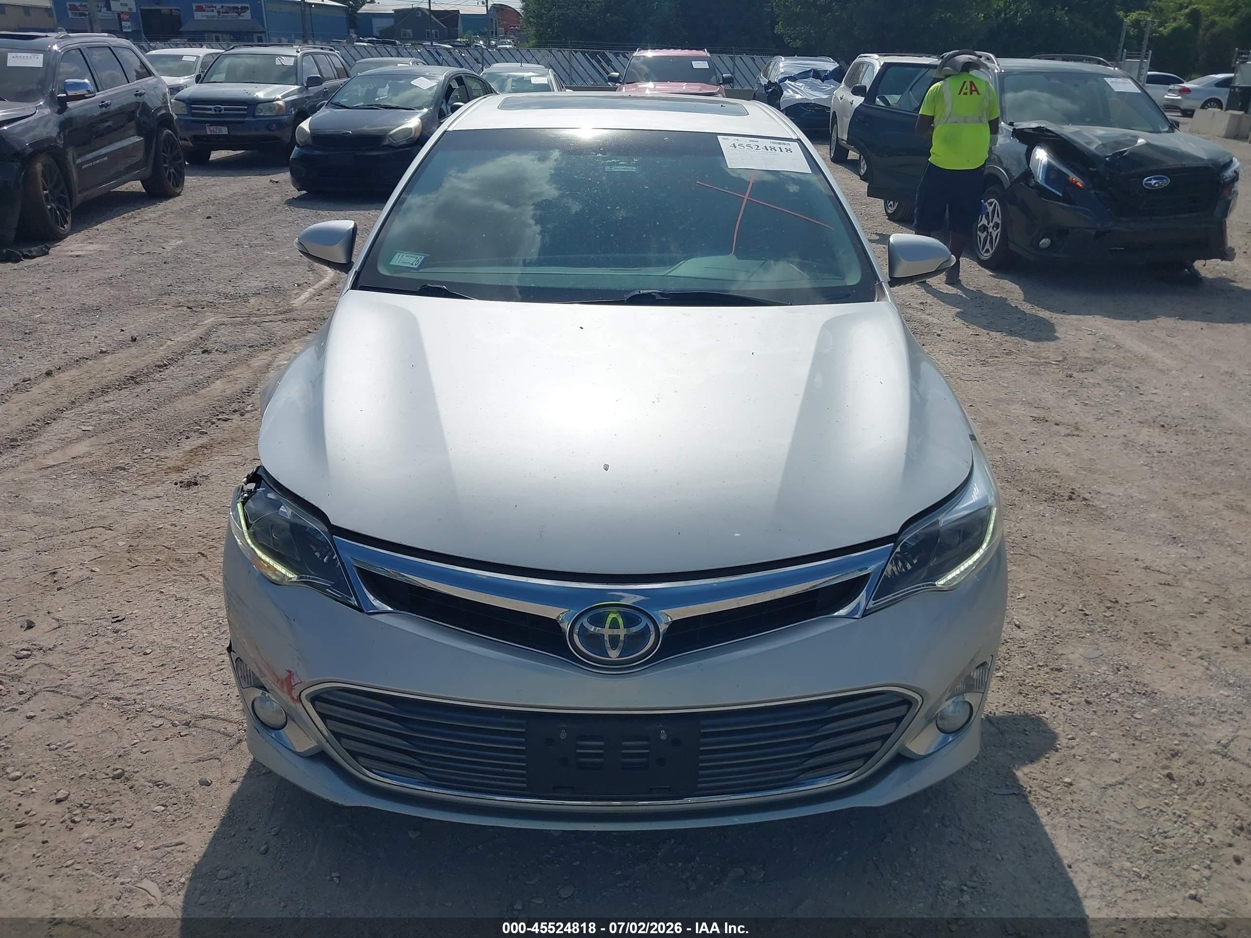 2014 Toyota Avalon Hybrid Limited Silver vin: 4T1BD1EB1EU019701