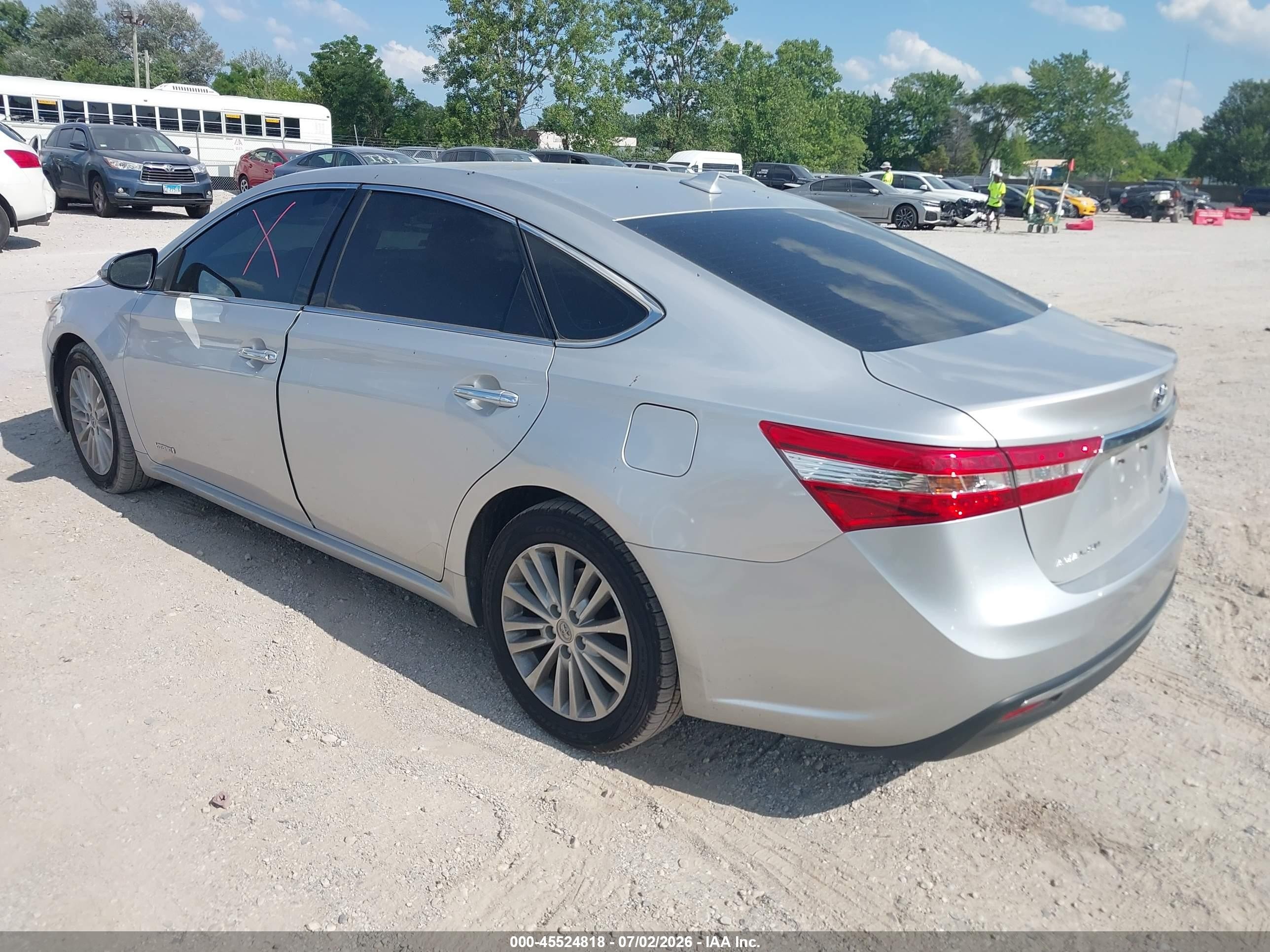 2014 Toyota Avalon Hybrid Limited Silver vin: 4T1BD1EB1EU019701
