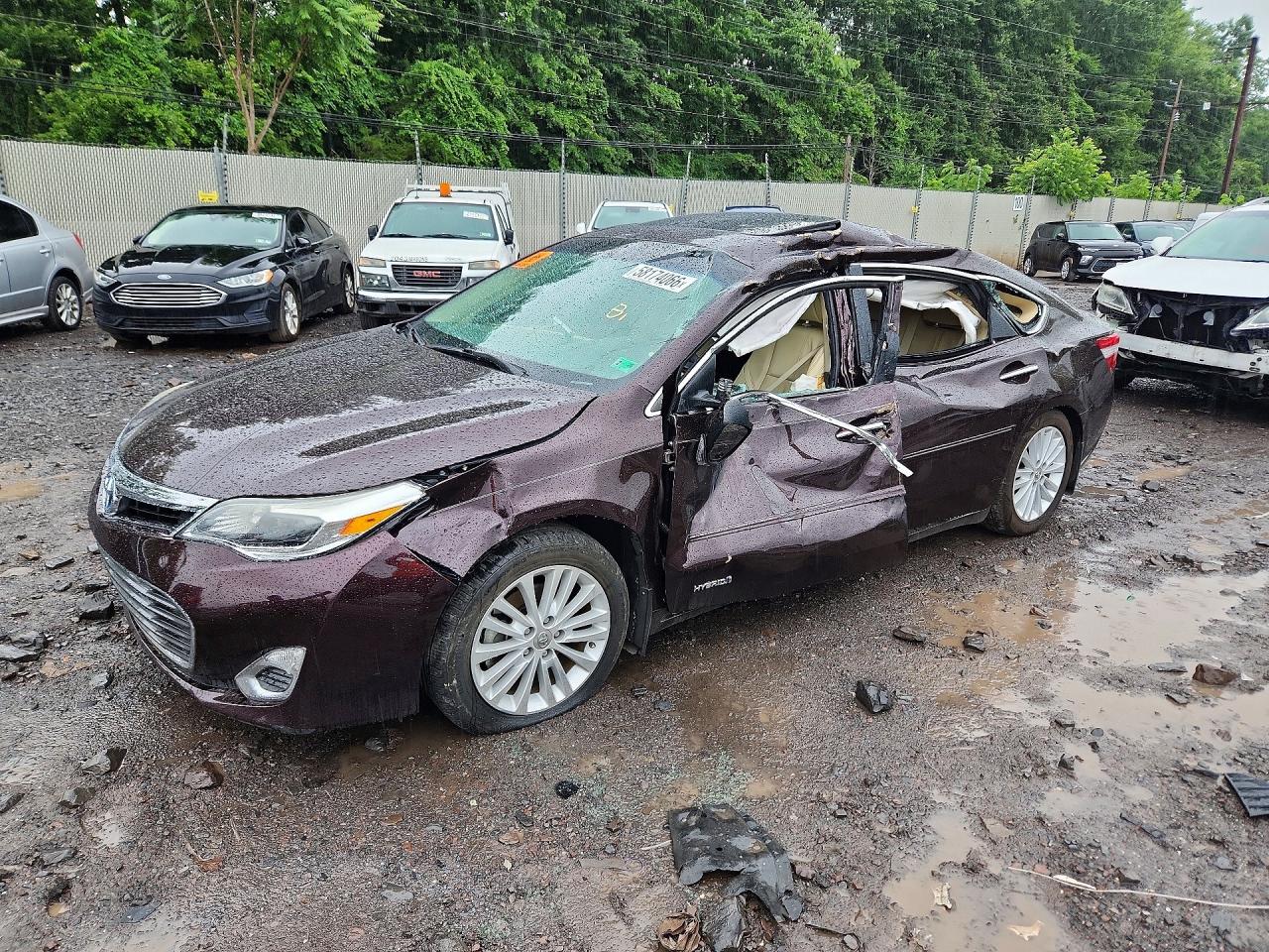 2014 Toyota Avalon Hybrid Xle Premium Burgundy vin: 4T1BD1EB1EU024414