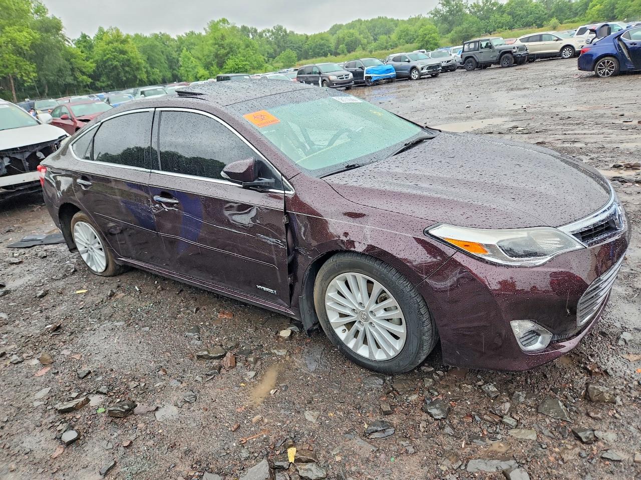 2014 Toyota Avalon Hybrid Xle Premium Burgundy vin: 4T1BD1EB1EU024414